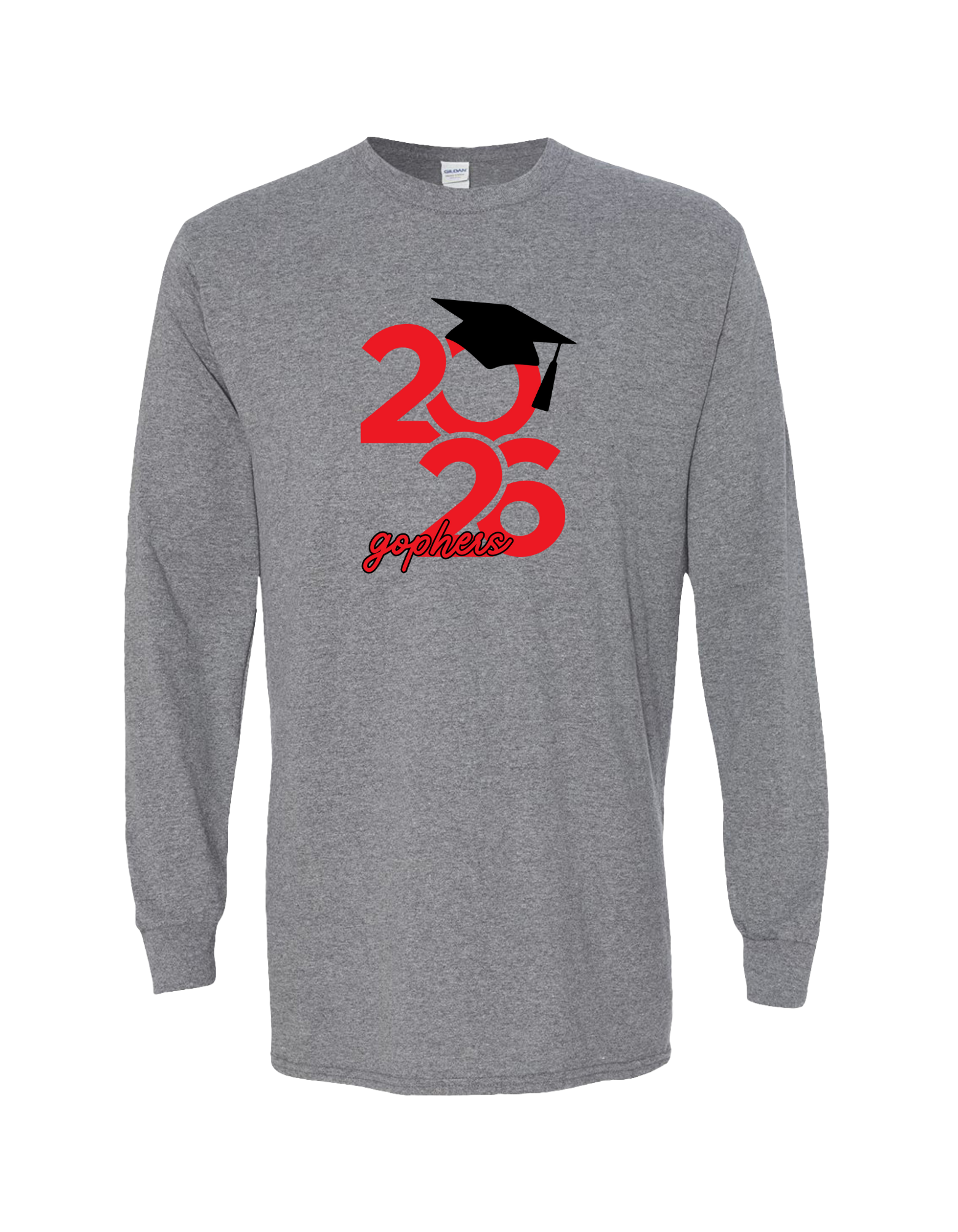 Senior Class of 2026 Unisex Long Sleeve T-Shirt - Graduation Apparel I Clinton Prairie Gophers product thumbnail image Senior Class of 2026 Unisex Long Sleeve T-Shirt - Graduation Apparel I Clinton Prairie Gophers product thumbnail image