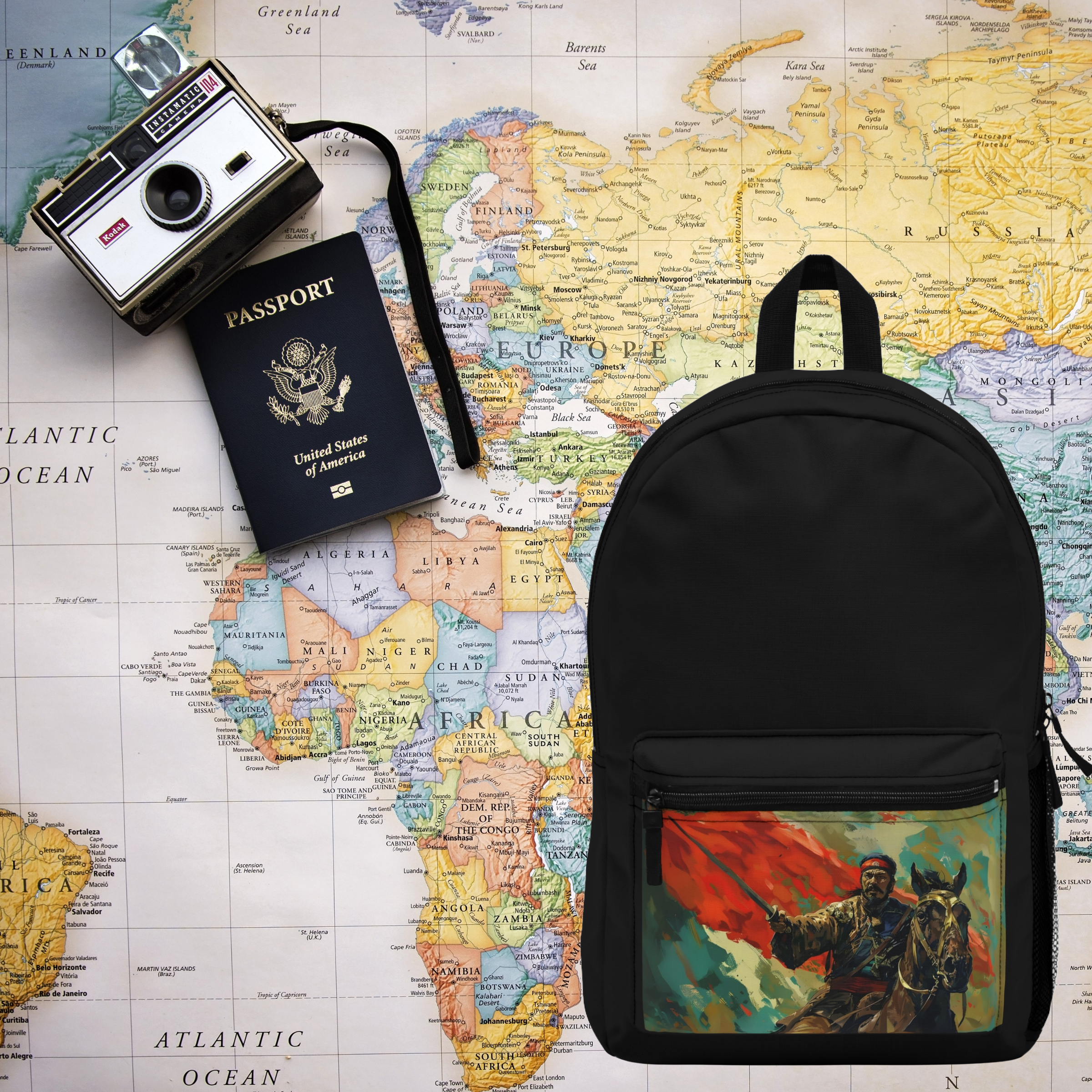 Mongol Warrior Rider Backpack product thumbnail image Mongol Warrior Rider Backpack product thumbnail image