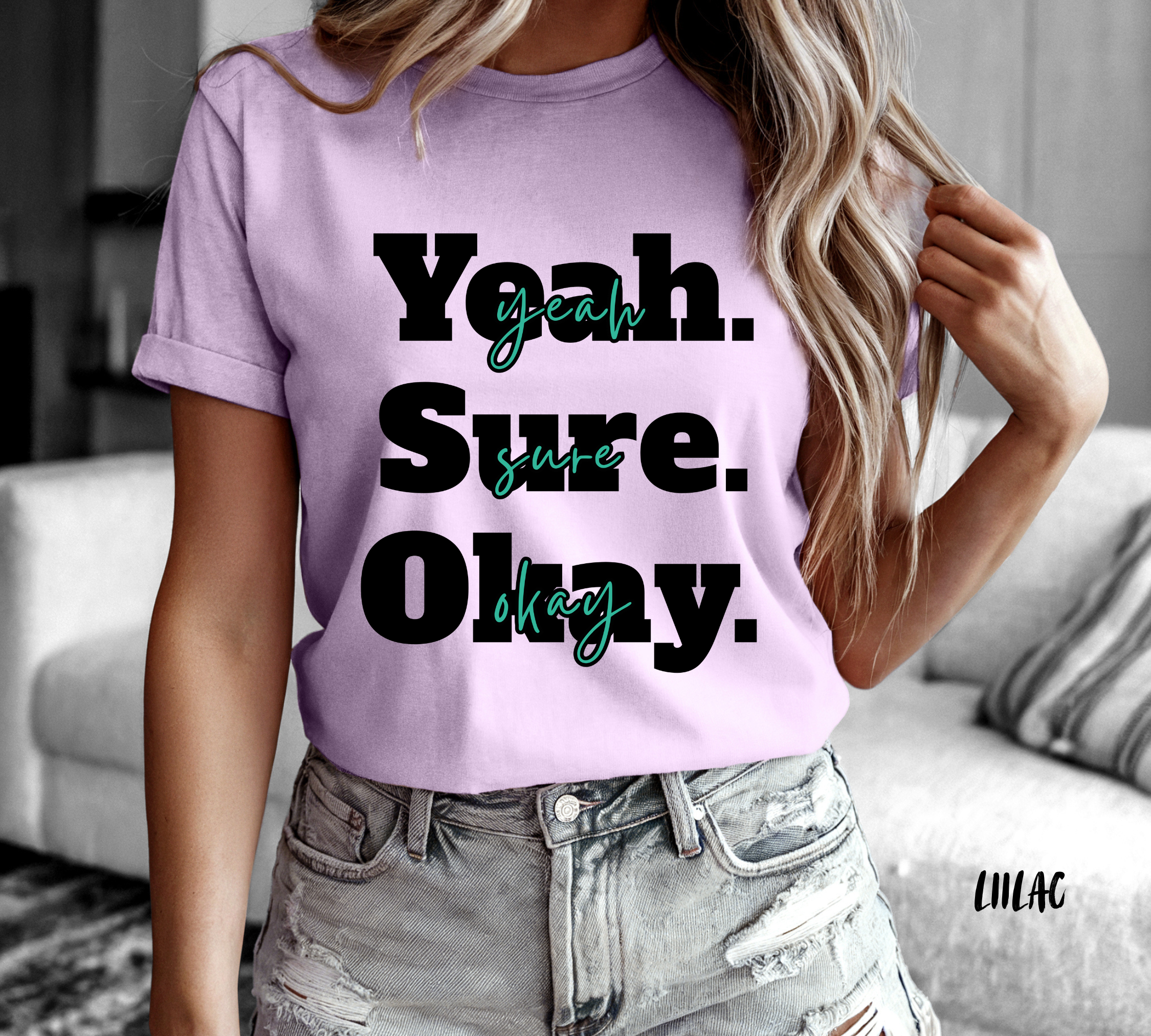  'Yeah. Sure. Okay.' 