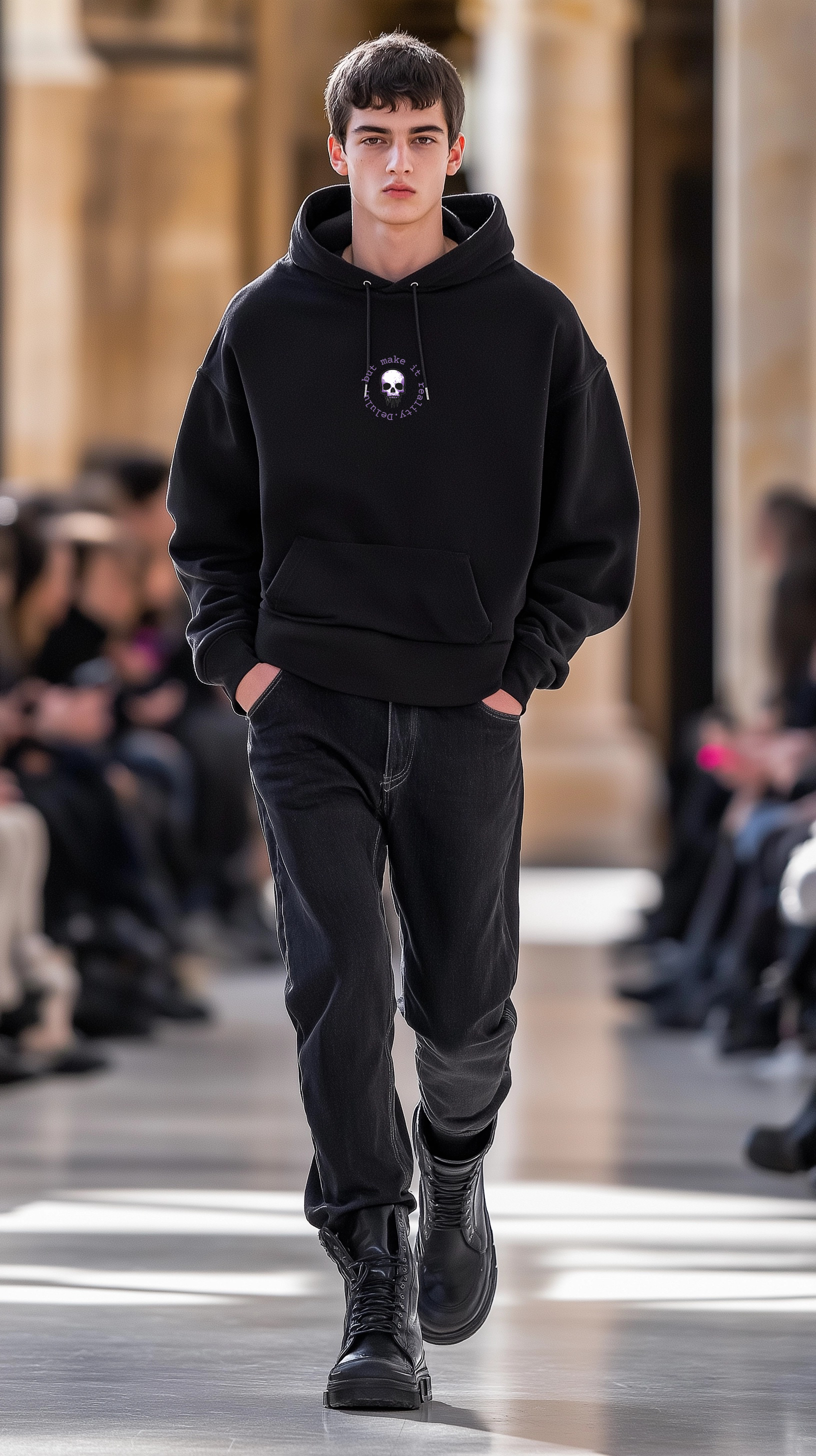 Unisex Heavy Blend Hooded Sweatshirt - 'Debulu, But Make It Reality'  product thumbnail image