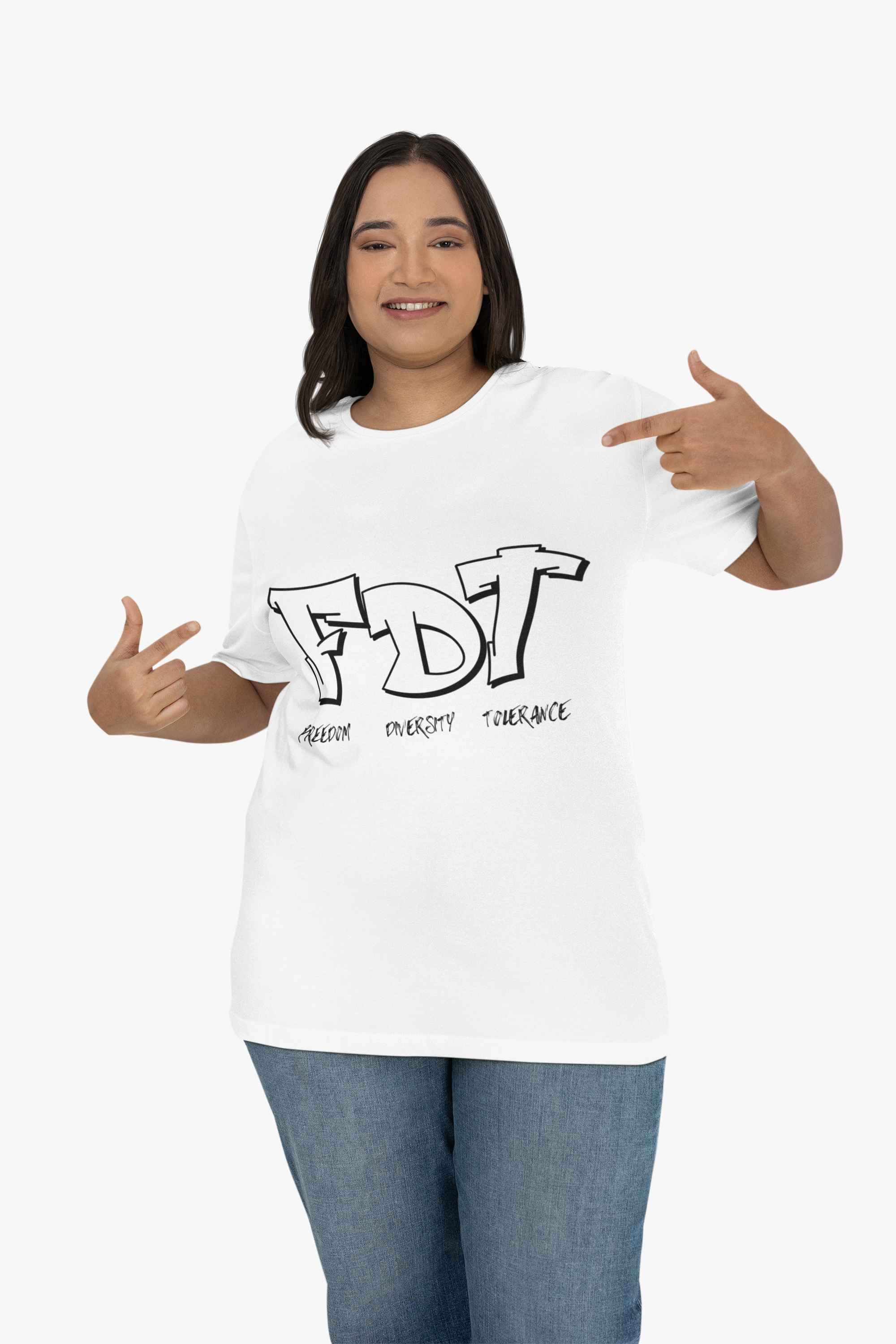 Freedom Diversity Tolerance (FDT) Vibes Unisex T-Shirt product thumbnail image