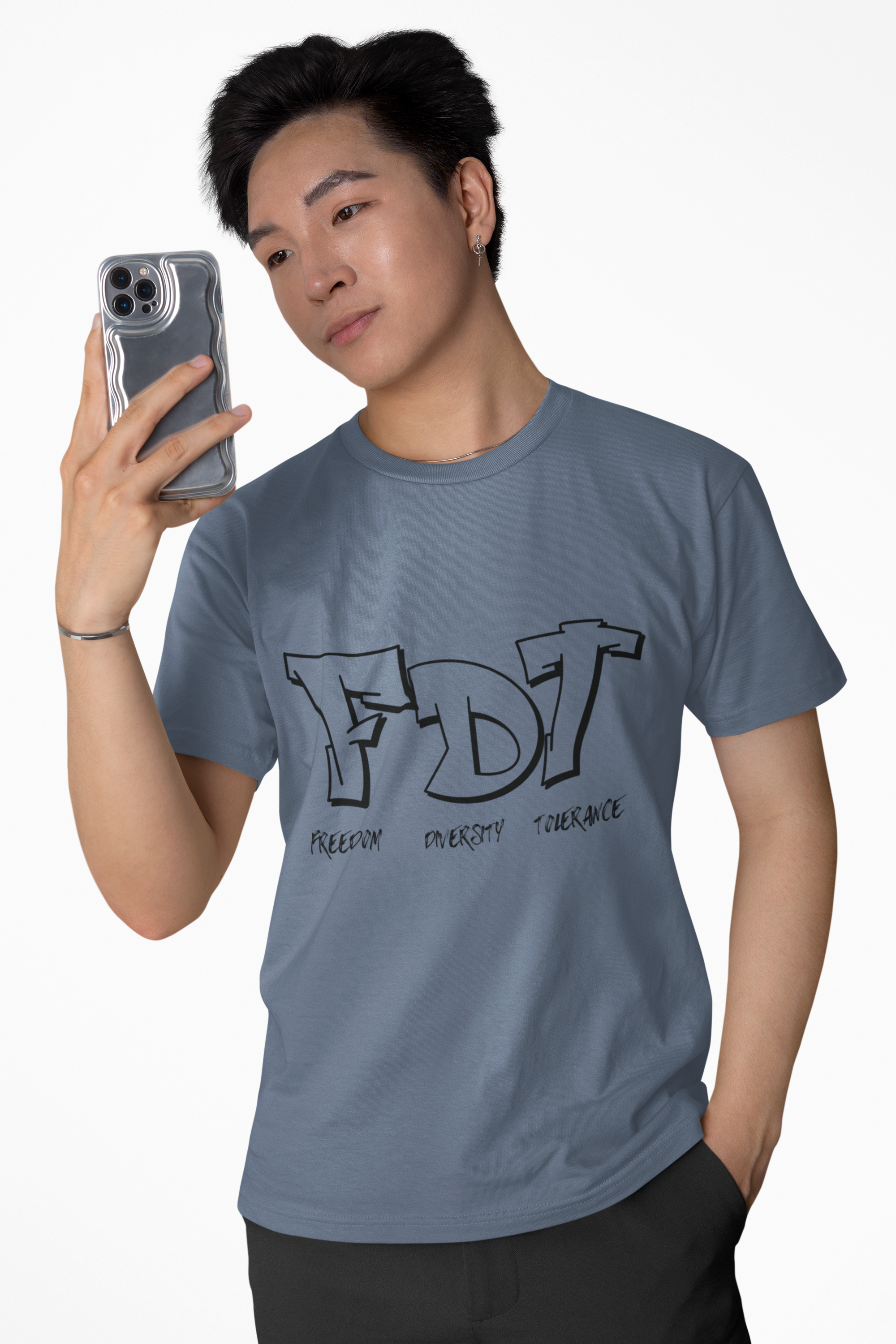 Freedom Diversity Tolerance (FDT) Vibes Unisex T-Shirt product thumbnail image Freedom Diversity Tolerance (FDT) Vibes Unisex T-Shirt product thumbnail image