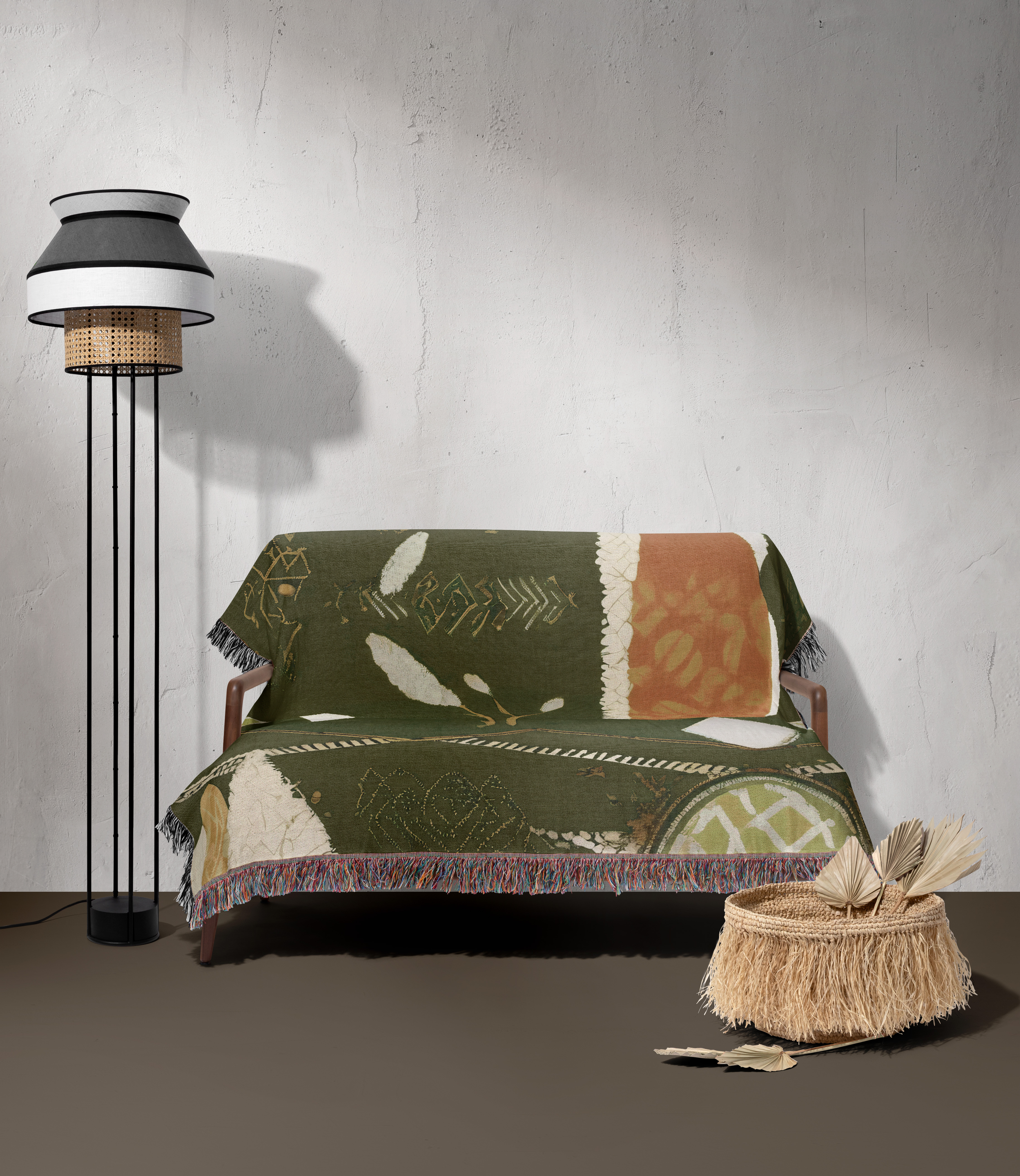 Olive Green Woven Blanket, Rustic Boho Tapestry, Earthy Eclectic Throw, Organic Abstract Motifs Rug, Cozy Chic Blanket Gift, Artistic Design product thumbnail image Olive Green Woven Blanket, Rustic Boho Tapestry, Earthy Eclectic Throw, Organic Abstract Motifs Rug, Cozy Chic Blanket Gift, Artistic Design product thumbnail image