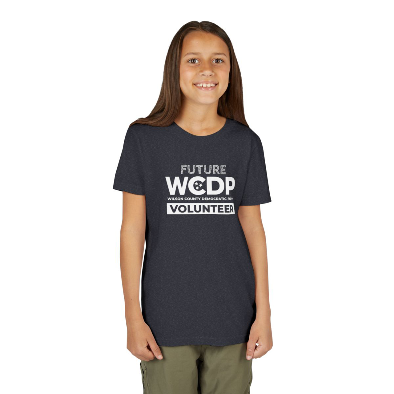 Future Volunteer Youth Tee - Support Your Local Democratic Party product thumbnail image Future Volunteer Youth Tee - Support Your Local Democratic Party product thumbnail image