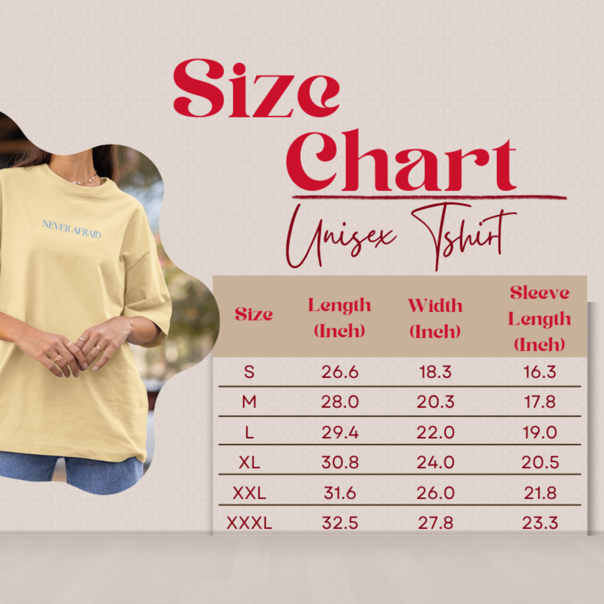 Unisex Never Afraid Tee product thumbnail image