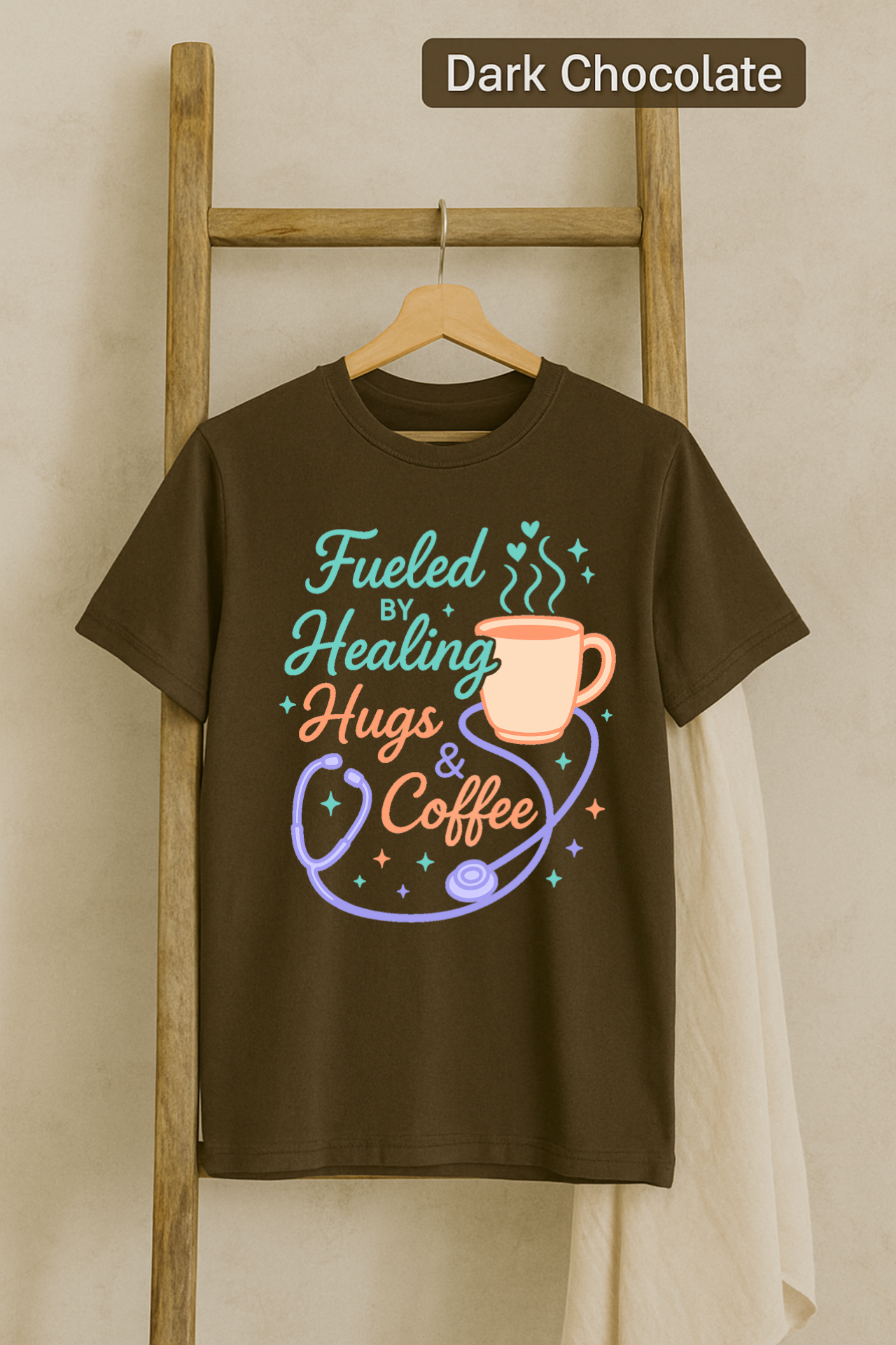 Fueled by Healing, Hugs & Coffee, Healing Hugs T-Shirt, Coffee Lover Gift, Comfort Tee, Positive Vibes Shirt, Inspirational Quote Top product thumbnail image Fueled by Healing, Hugs & Coffee, Healing Hugs T-Shirt, Coffee Lover Gift, Comfort Tee, Positive Vibes Shirt, Inspirational Quote Top product thumbnail image