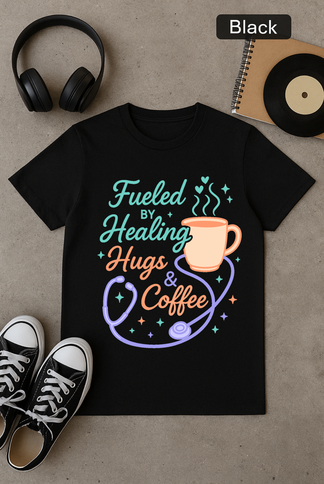 Fueled by Healing, Hugs & Coffee, Healing Hugs T-Shirt, Coffee Lover Gift, Comfort Tee, Positive Vibes Shirt, Inspirational Quote Top Fueled by Healing, Hugs & Coffee, Healing Hugs T-Shirt, Coffee Lover Gift, Comfort Tee, Positive Vibes Shirt, Inspirational Quote Top