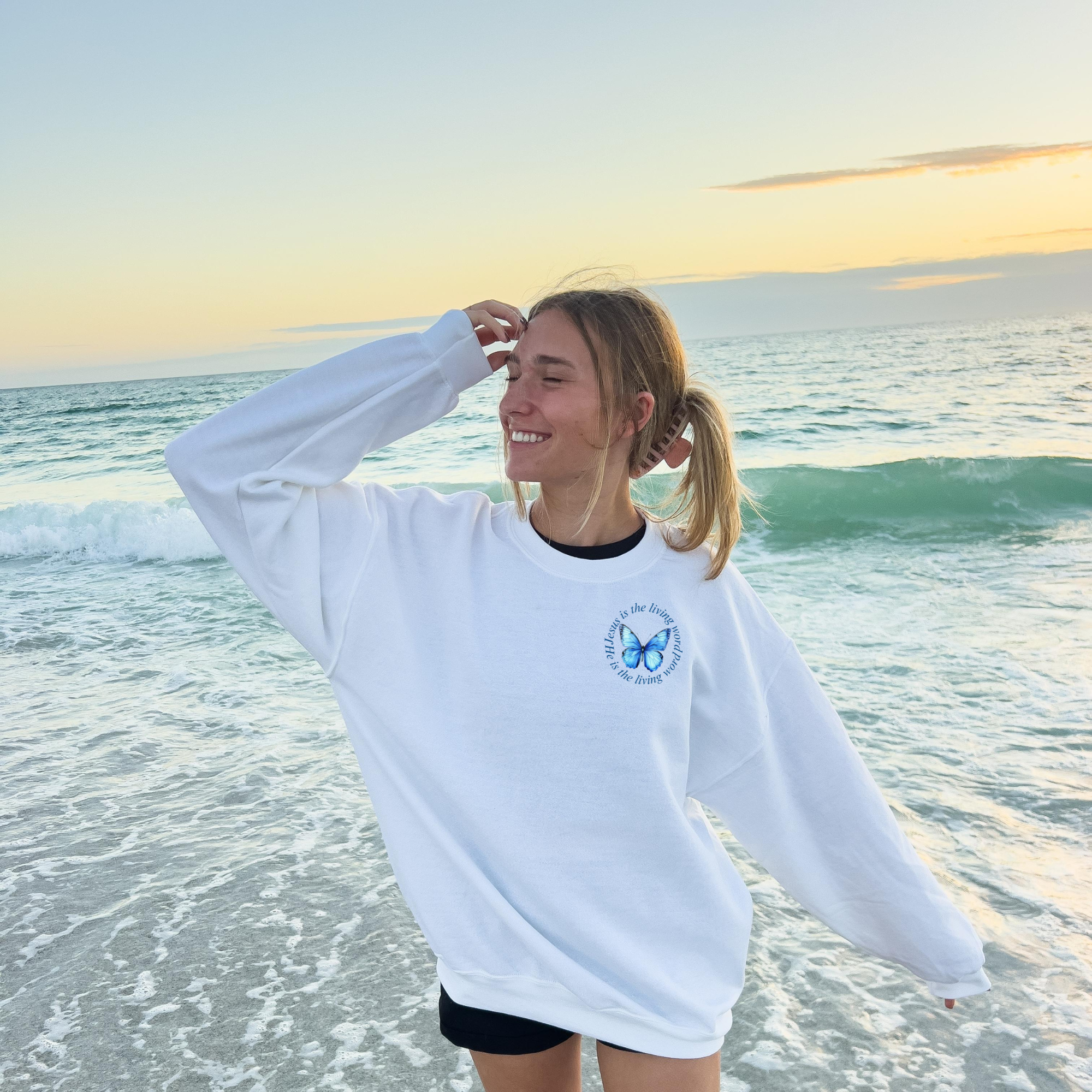 Jesus is the Living Word Sweatshirt product thumbnail image Jesus is the Living Word Sweatshirt product thumbnail image