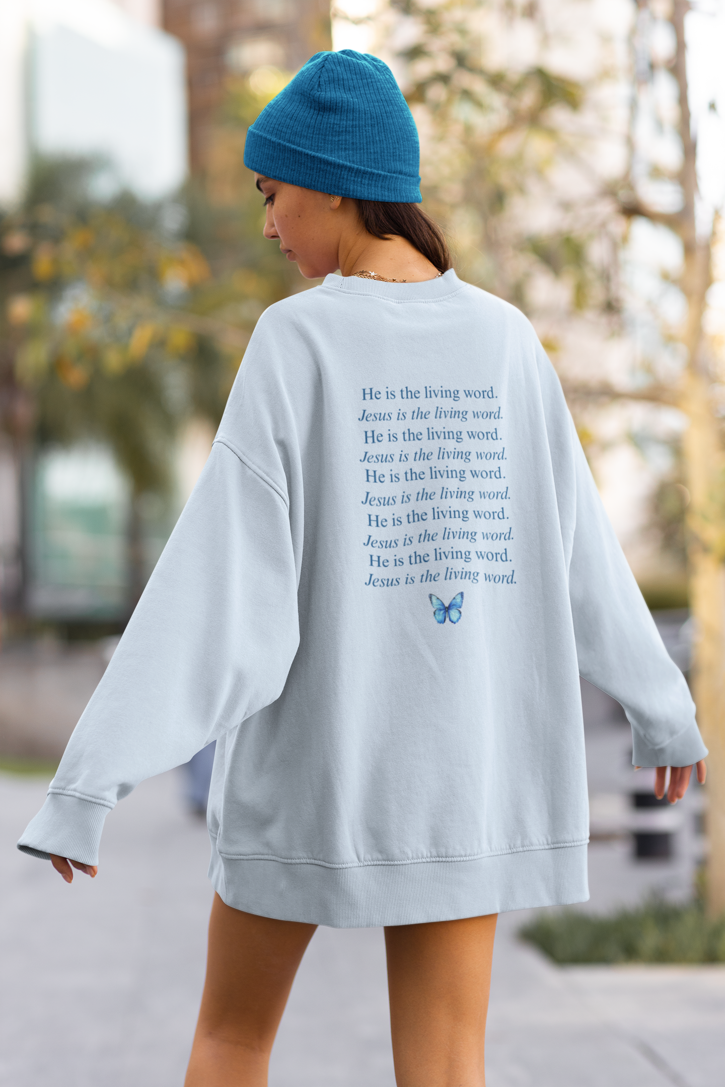 Jesus is the Living Word Sweatshirt product thumbnail image Jesus is the Living Word Sweatshirt product thumbnail image