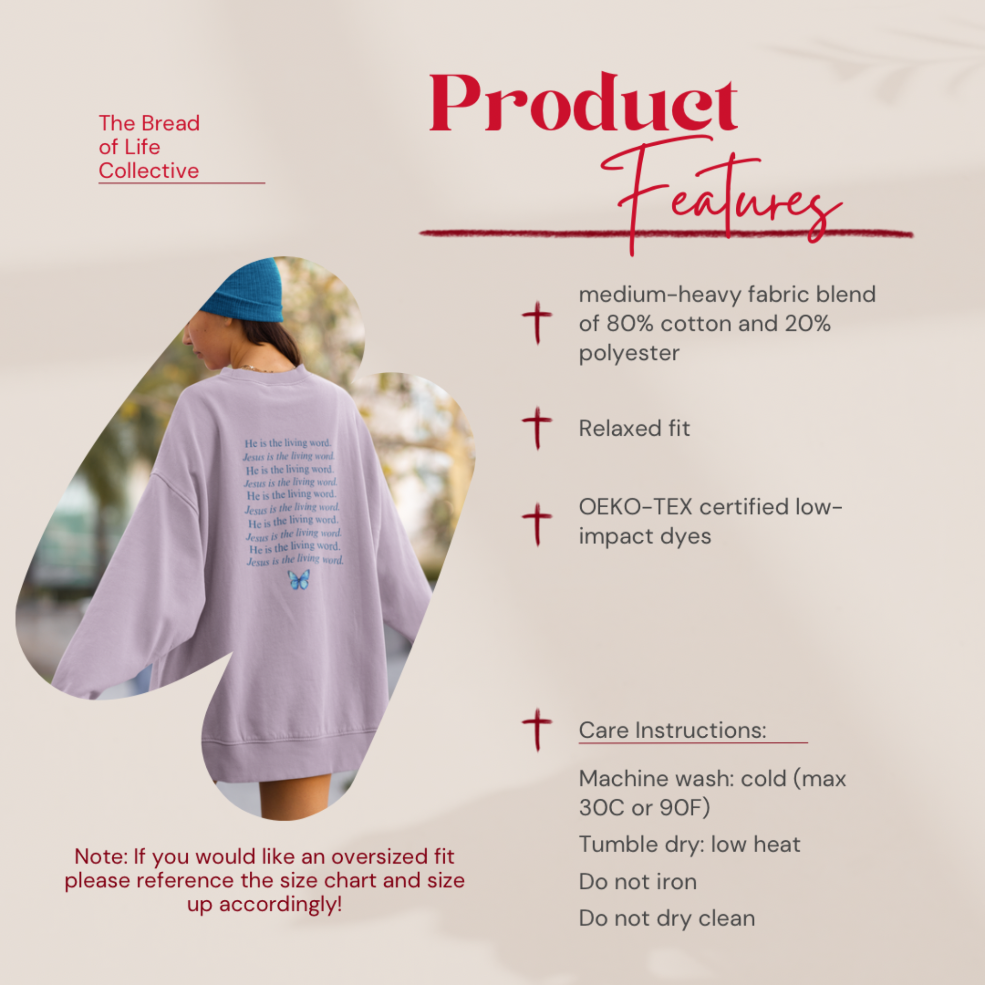 Jesus is the Living Word Sweatshirt product thumbnail image Jesus is the Living Word Sweatshirt product thumbnail image