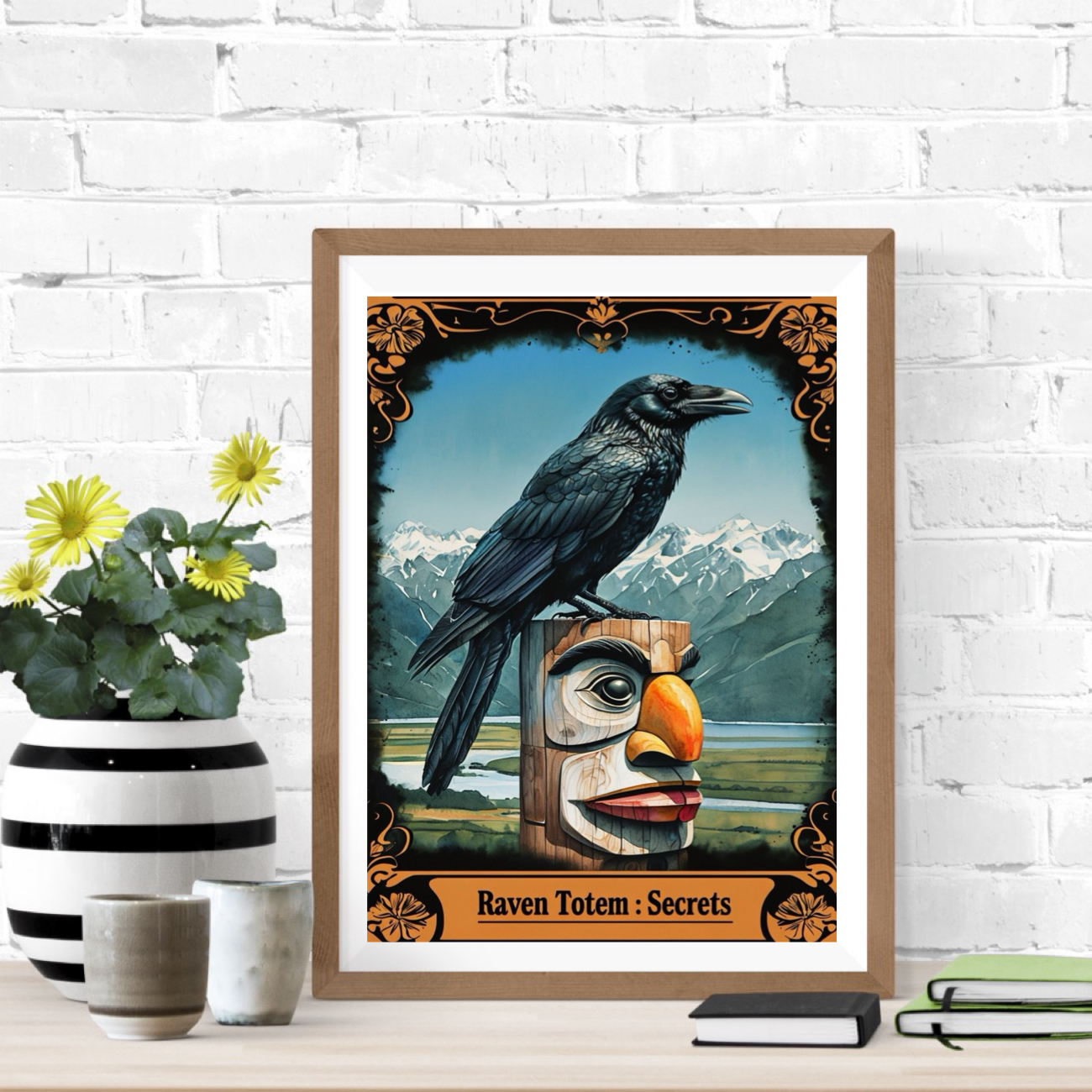 Raven Totem Pole Poster, Secrets Spirit Animal, Spiritual Guide, Uplifting Art, Native Folk Lore product thumbnail image Raven Totem Pole Poster, Secrets Spirit Animal, Spiritual Guide, Uplifting Art, Native Folk Lore product thumbnail image