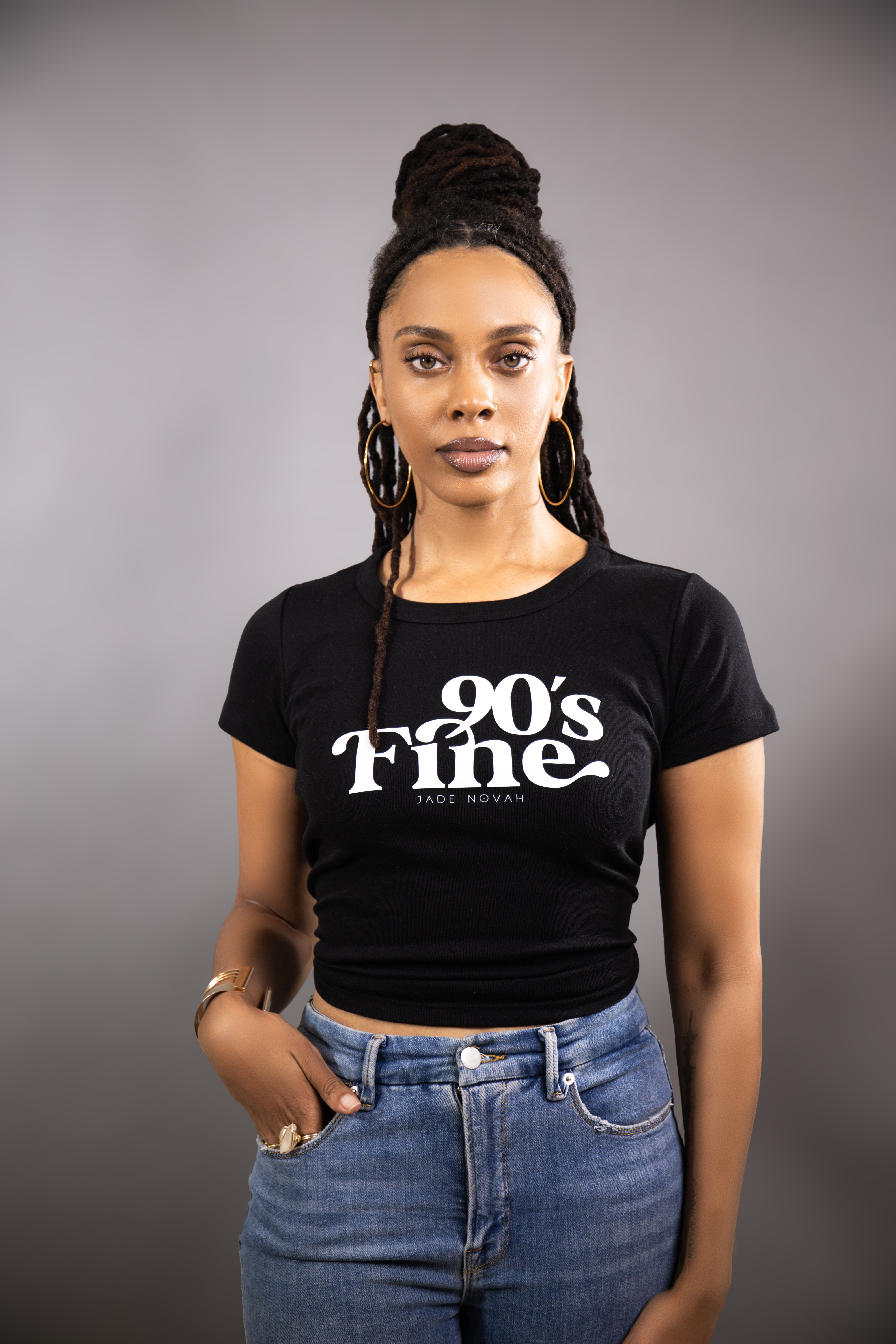 The 90's FINE Baby Tee product thumbnail image The 90's FINE Baby Tee product thumbnail image