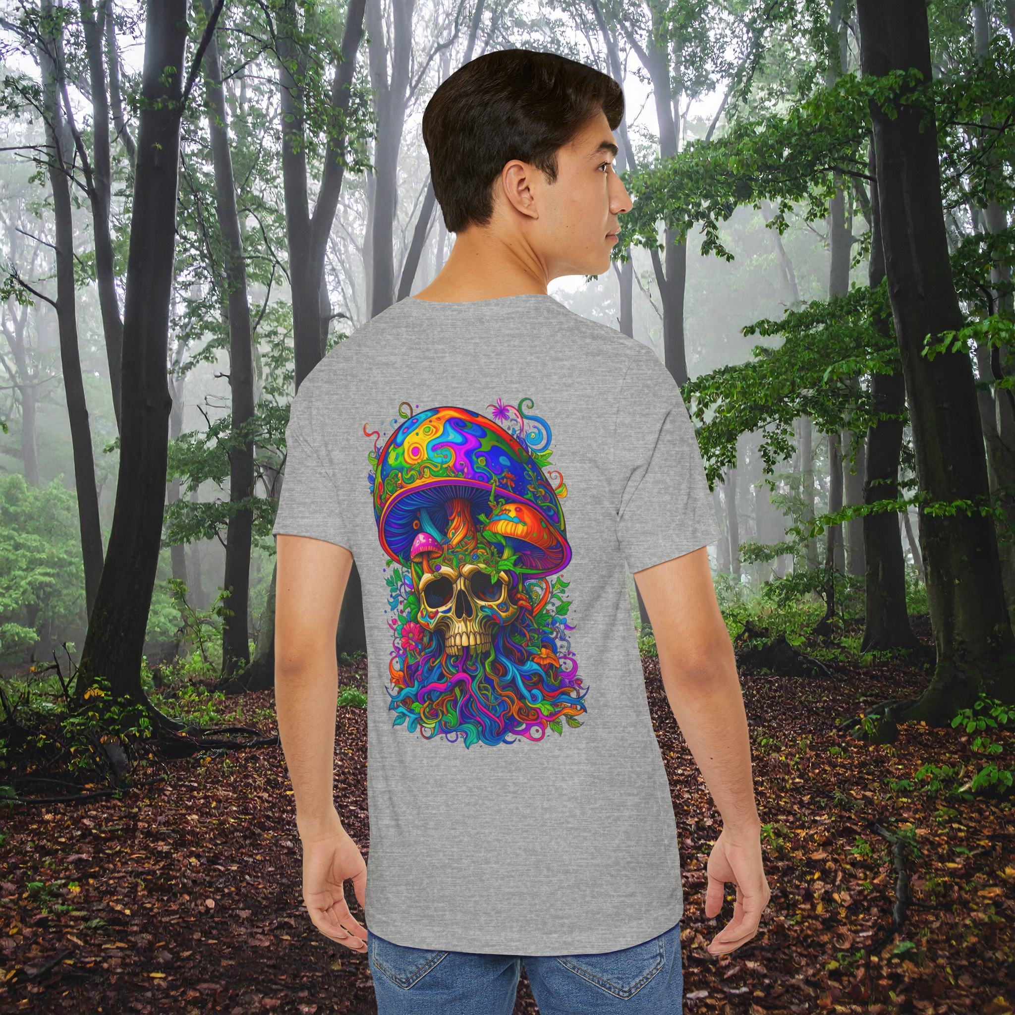 Vibes Trippy Mushroom Skull T-Shirt – Psychedelic Graphic Tee for Raves, Festivals, Nature Lovers, Spiritual Awakening, Boho Hippie Streetwear, Grunge Artcore Aesthetic, Unisex Vaporwave Shroom Shirt, Gift for Free Spirits & Dreamers product thumbnail image Vibes Trippy Mushroom Skull T-Shirt – Psychedelic Graphic Tee for Raves, Festivals, Nature Lovers, Spiritual Awakening, Boho Hippie Streetwear, Grunge Artcore Aesthetic, Unisex Vaporwave Shroom Shirt, Gift for Free Spirits & Dreamers product thumbnail image