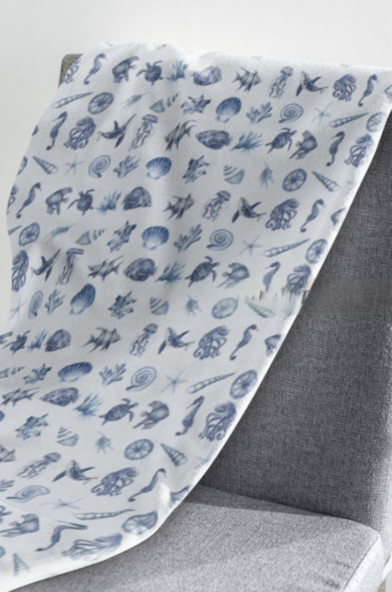 🌊 Baby Blue Seashell Blanket – Soft Coastal Throw for Ocean-Lovers & Cozy Spaces product thumbnail image 🌊 Baby Blue Seashell Blanket – Soft Coastal Throw for Ocean-Lovers & Cozy Spaces product thumbnail image