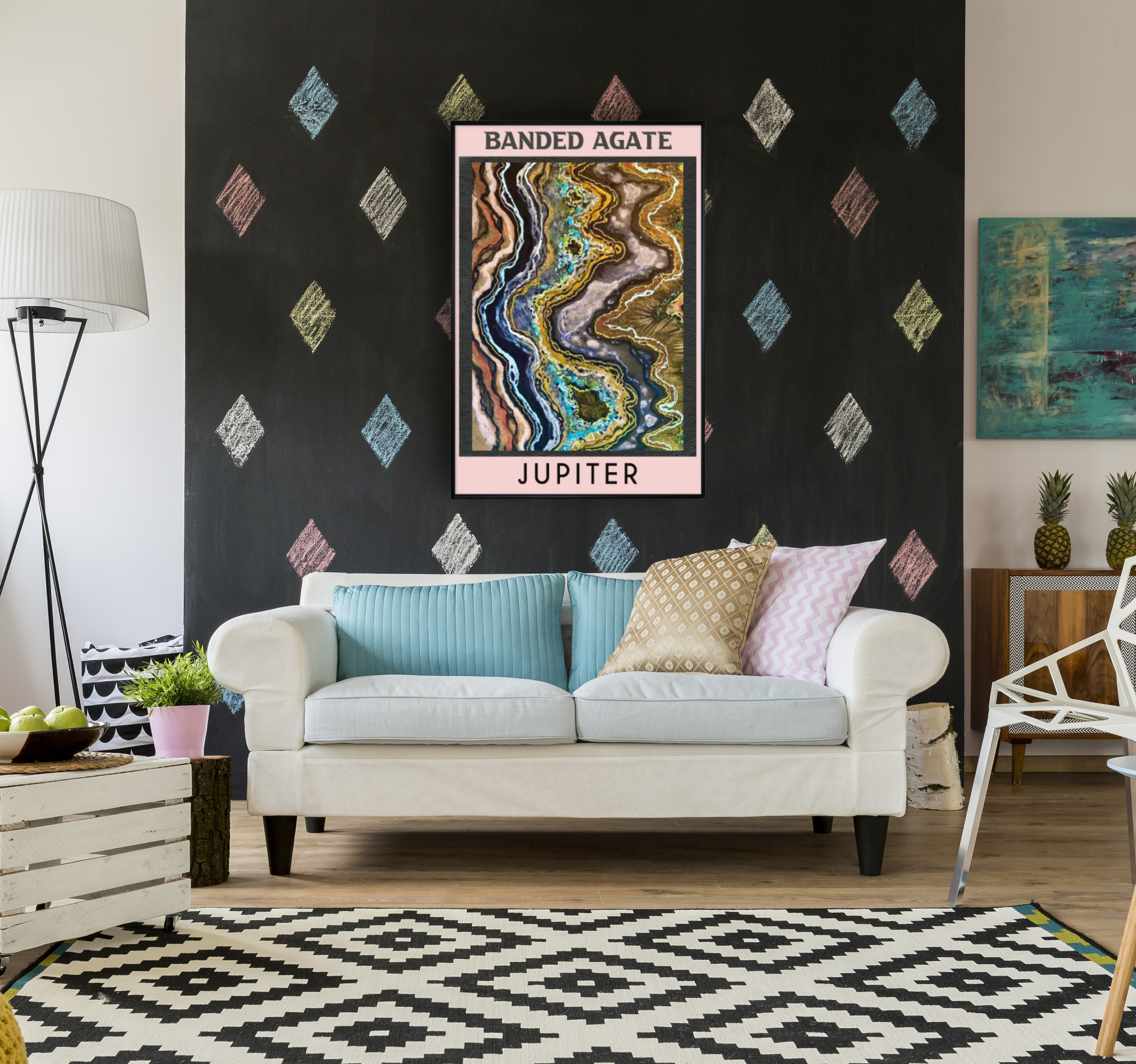 Banded Agate Jupiter Celestial Poster, Geode Poster, Minerals Decor, Mid Century Geometric Marble Poster Banded Agate Jupiter Celestial Poster, Geode Poster, Minerals Decor, Mid Century Geometric Marble Poster