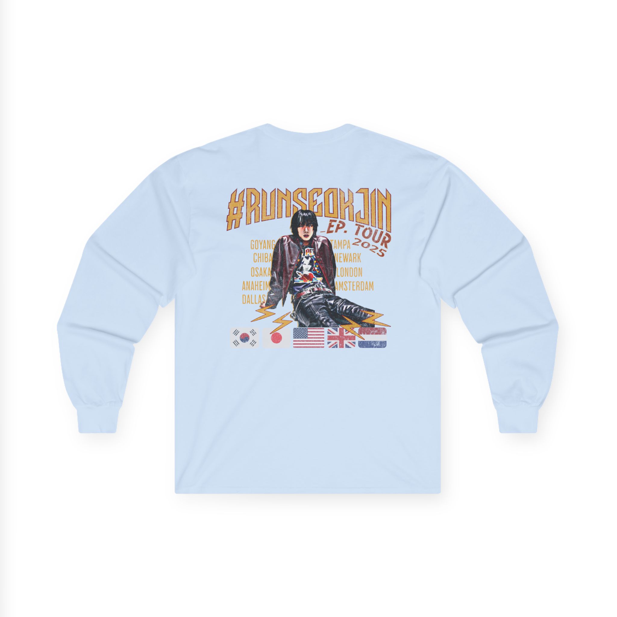 Jin Solo Tour Unisex Long Sleeve Tee, Printed on Front and Back, Designed for Army, by Army product thumbnail image