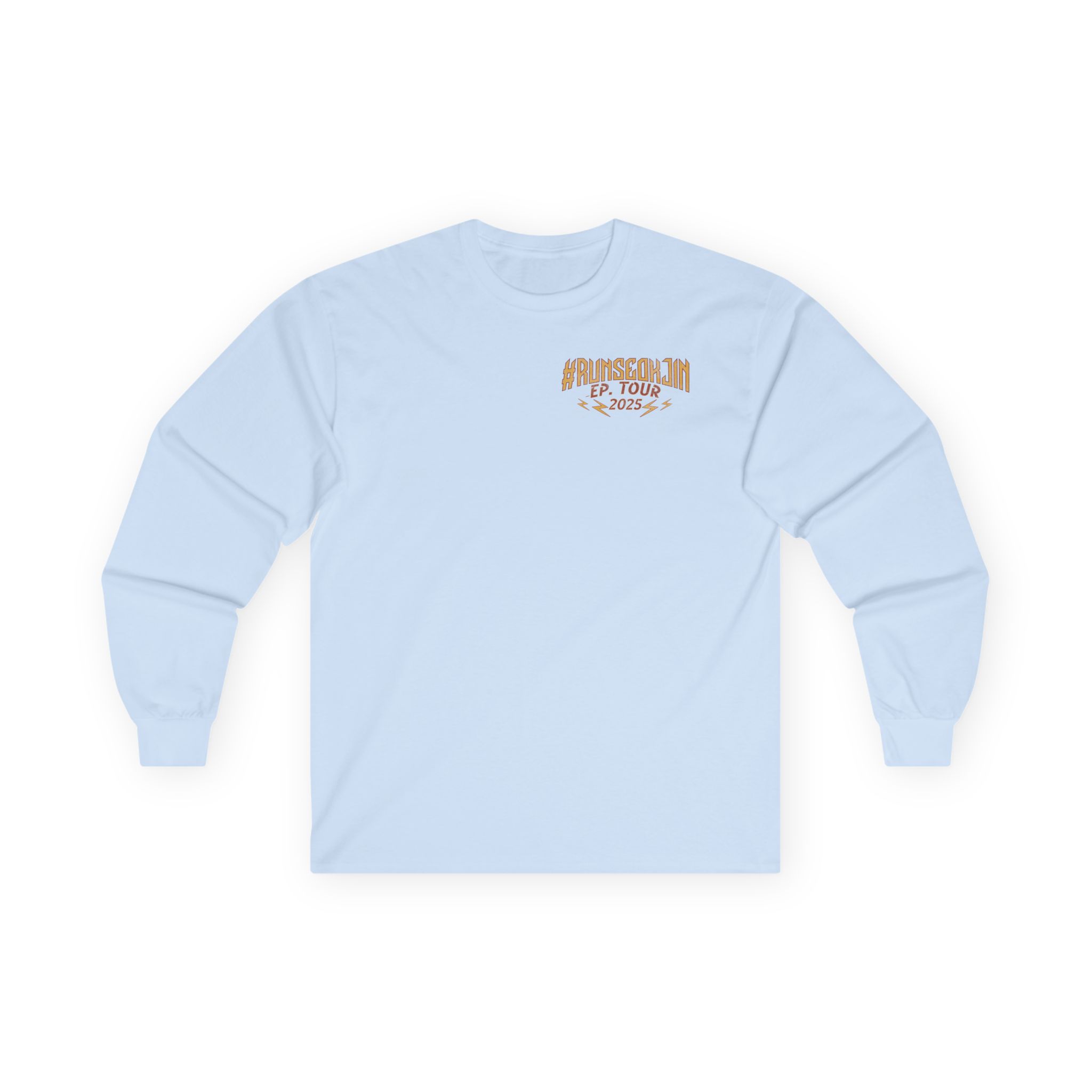 Jin Solo Tour Unisex Long Sleeve Tee, Printed on Front and Back, Designed for Army, by Army product thumbnail image Jin Solo Tour Unisex Long Sleeve Tee, Printed on Front and Back, Designed for Army, by Army product thumbnail image