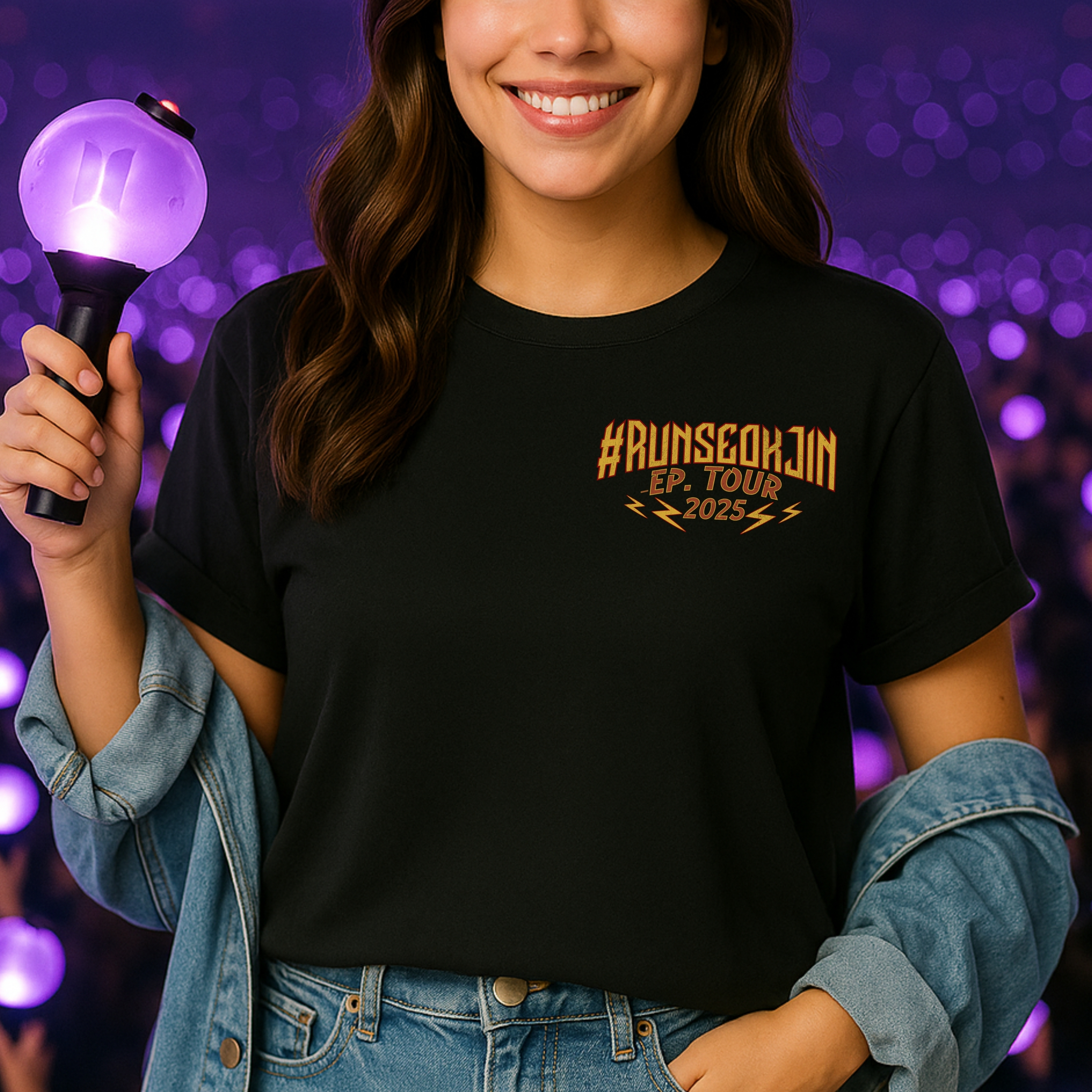 Jin Solo Tour Unisex Tee, Printed on Front and Back, Designed for Army, by Army product thumbnail image