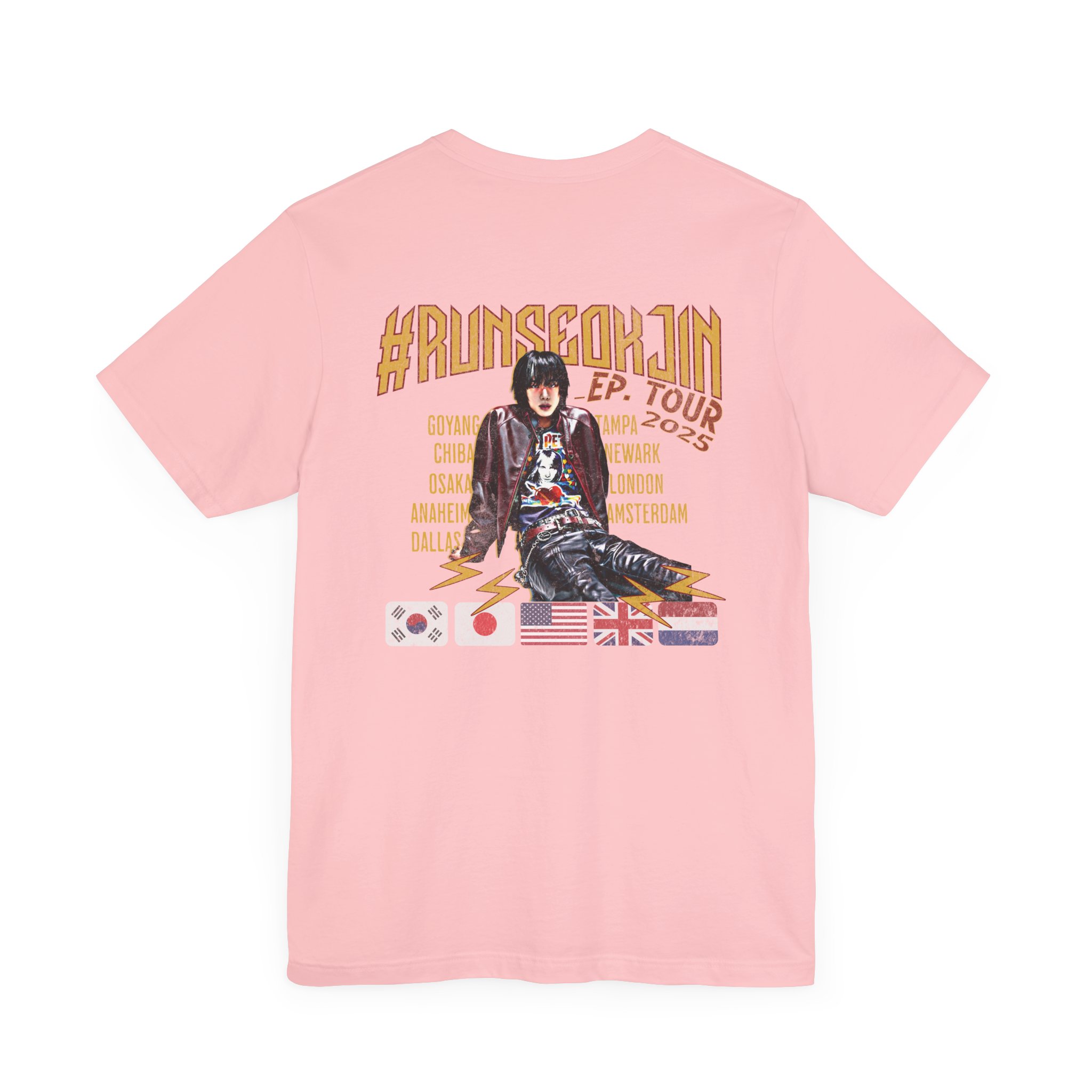 Jin Solo Tour Unisex Tee, Printed on Front and Back, Designed for Army, by Army product thumbnail image Jin Solo Tour Unisex Tee, Printed on Front and Back, Designed for Army, by Army product thumbnail image