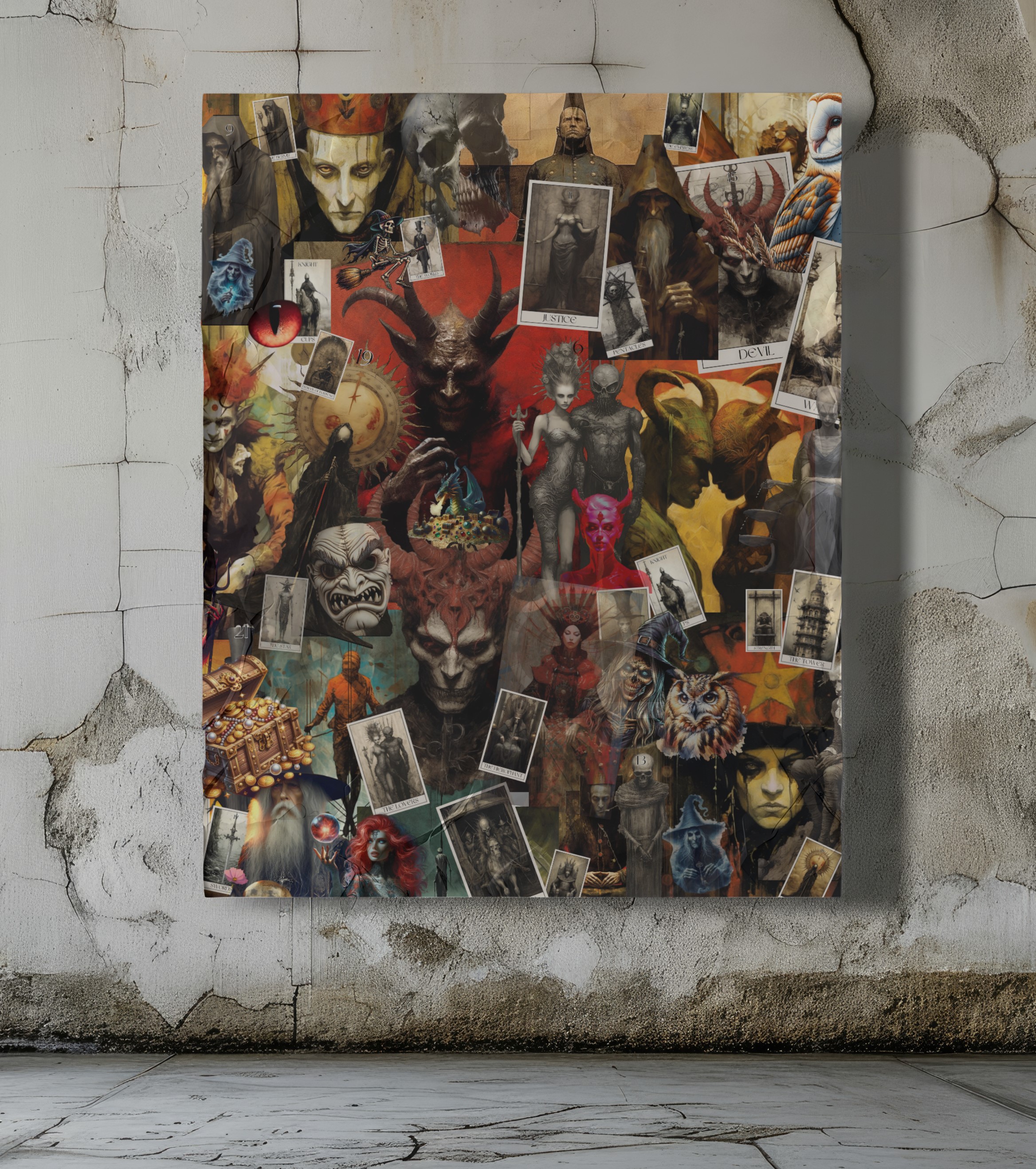 Canvas Stretched, 0.75" Tarot Horror Wall Art product thumbnail image