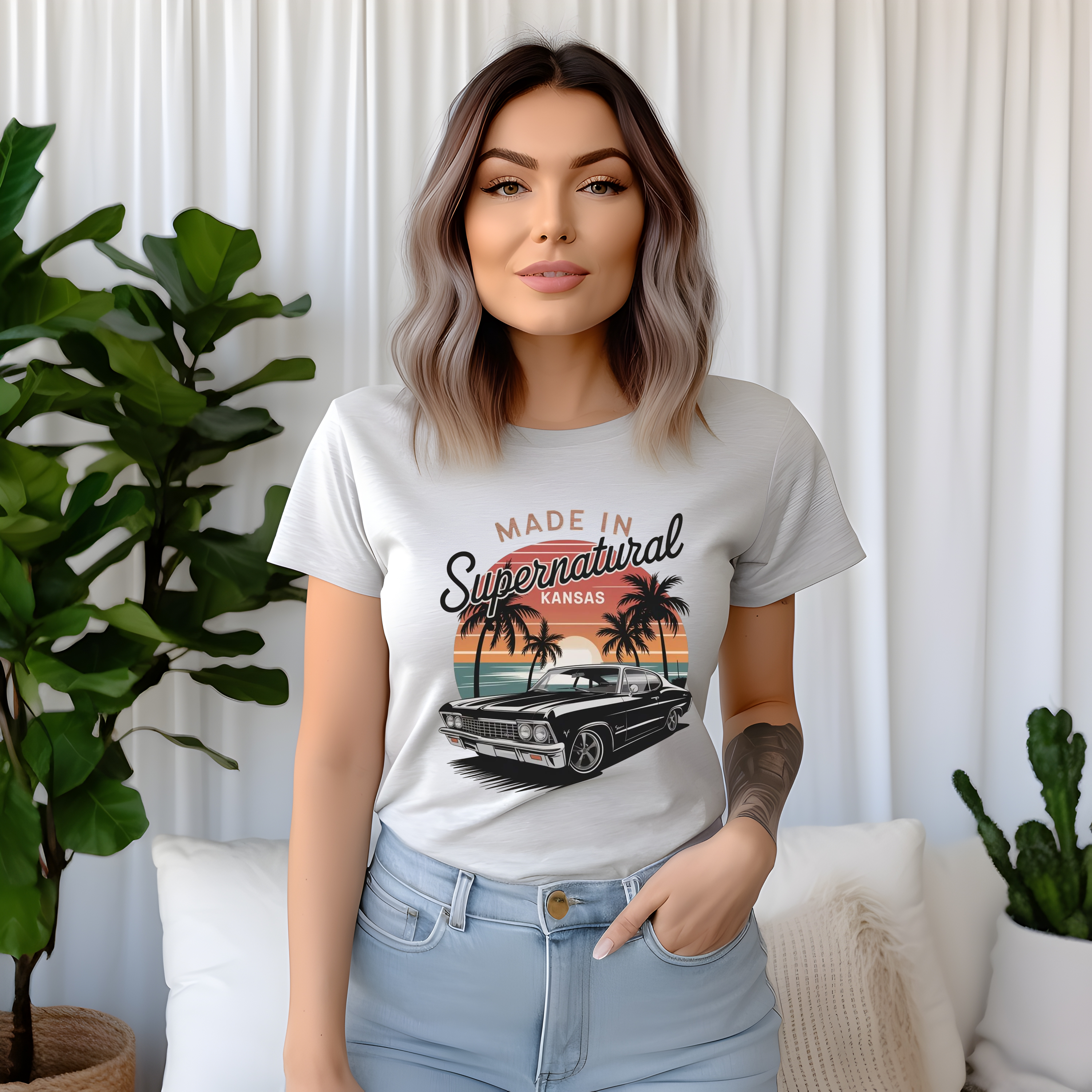 Retro Supernatural Kansas Crewneck Sweatshirt product thumbnail image Retro Supernatural Kansas Crewneck Sweatshirt product thumbnail image