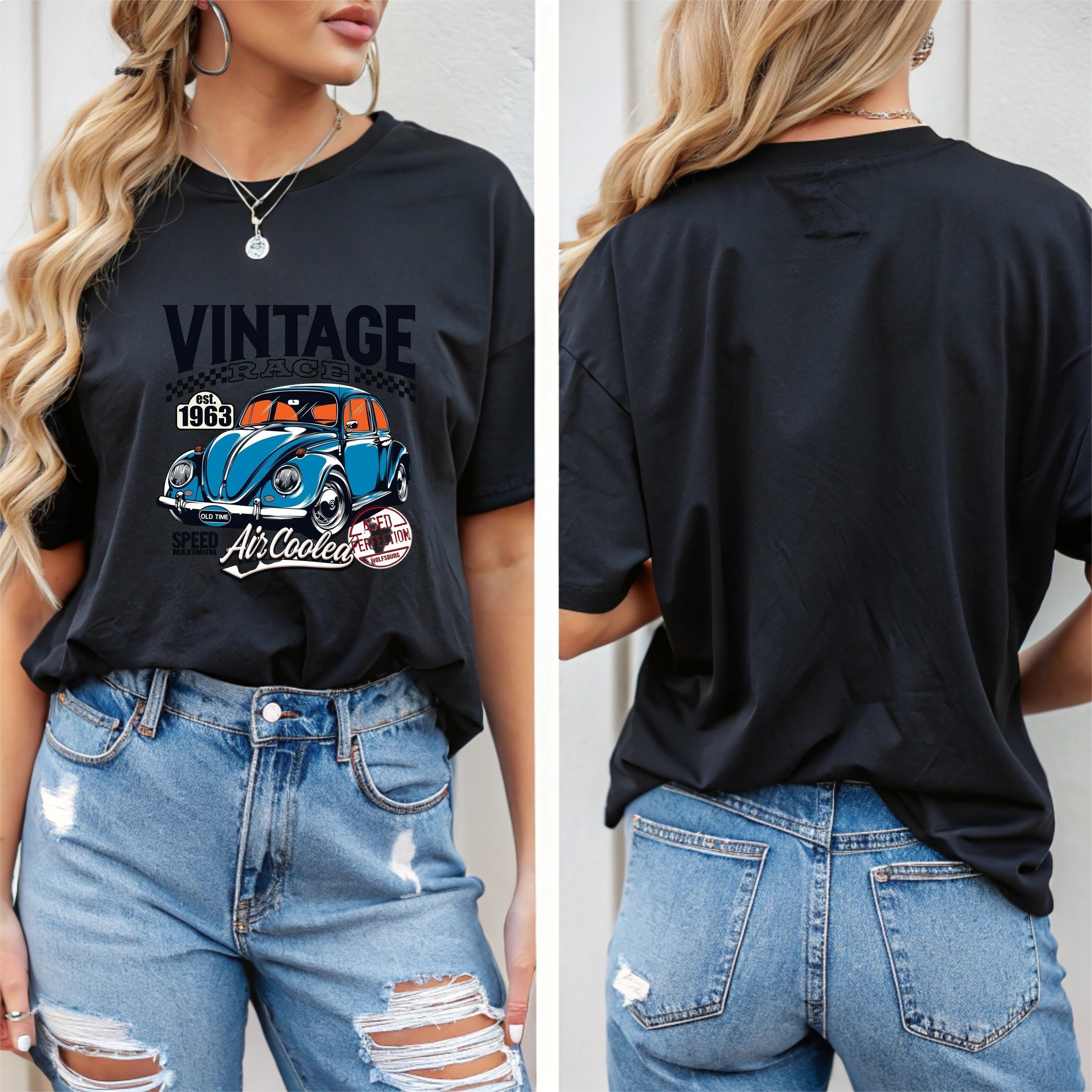 Vintage Race Car Unisex Crewneck Sweatshirt product thumbnail image Vintage Race Car Unisex Crewneck Sweatshirt product thumbnail image