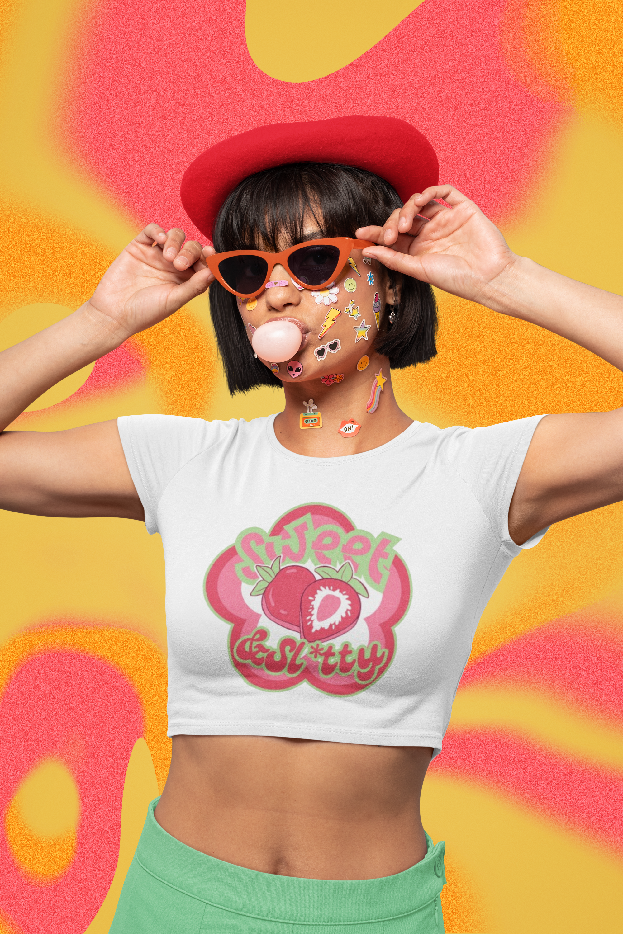Sweet & Sl*tty Crop Top product thumbnail image Sweet & Sl*tty Crop Top product thumbnail image