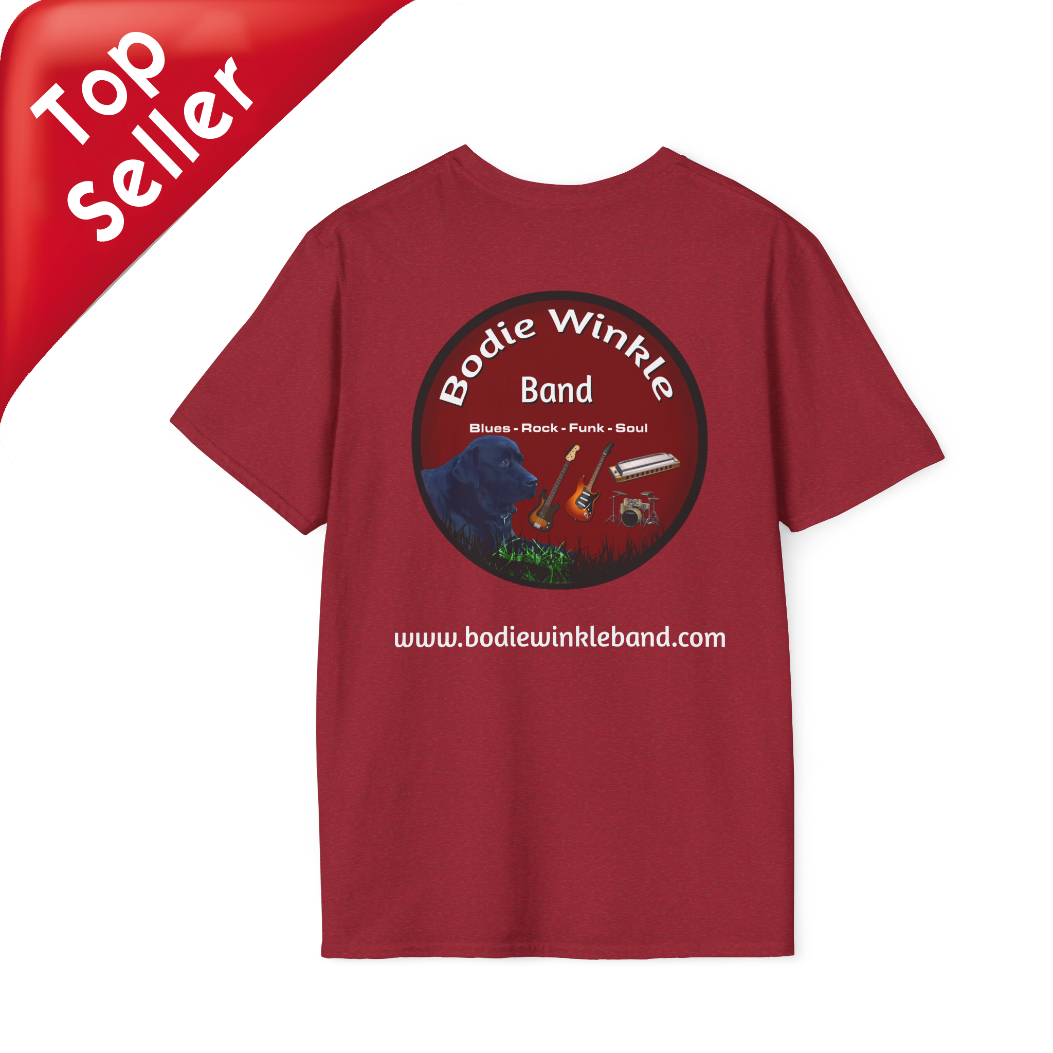 Official Band T-Shirt for Bodie Winkle Band - "The Real Bodie Winkle" Design product thumbnail image Official Band T-Shirt for Bodie Winkle Band - "The Real Bodie Winkle" Design product thumbnail image