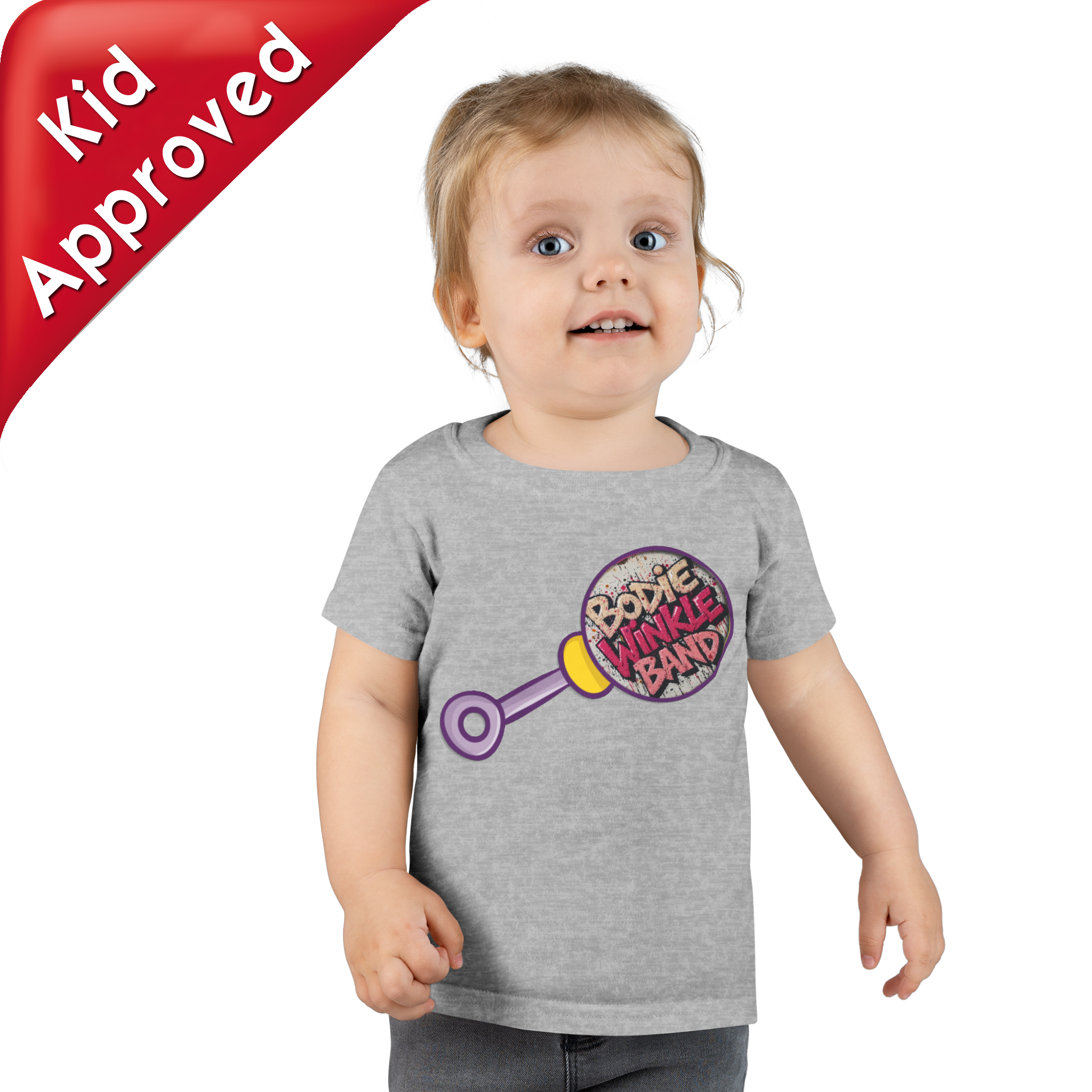 Funny Toddler T-Shirt - "Bodie Winkle Band" Graphic Tee for Kids product thumbnail image