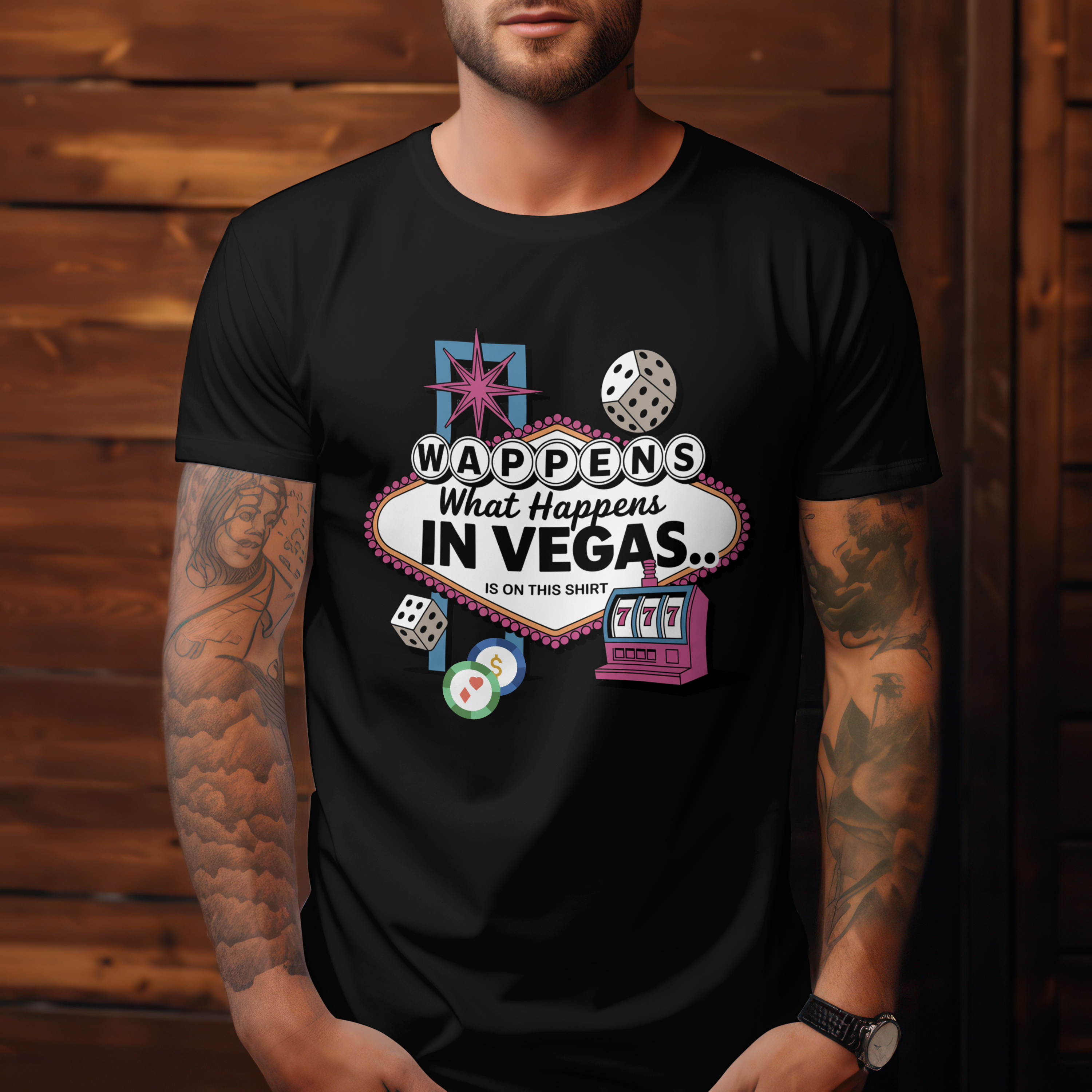 Funny What Happens in Vegas Is On This Shirt T-Shirt - What Happens In Vegas Design product thumbnail image Funny What Happens in Vegas Is On This Shirt T-Shirt - What Happens In Vegas Design product thumbnail image