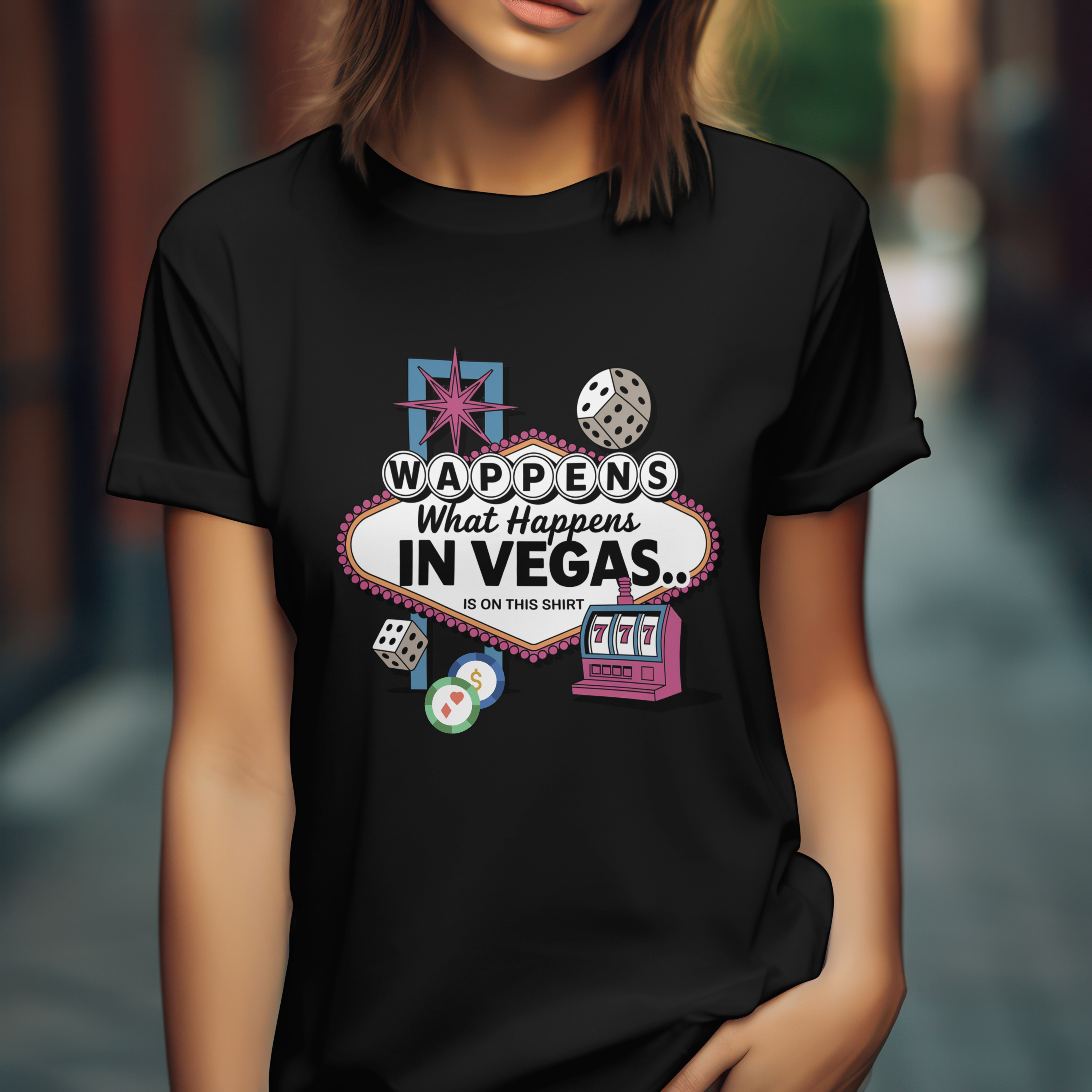 Funny What Happens in Vegas Is On This Shirt T-Shirt - What Happens In Vegas Design product thumbnail image Funny What Happens in Vegas Is On This Shirt T-Shirt - What Happens In Vegas Design product thumbnail image