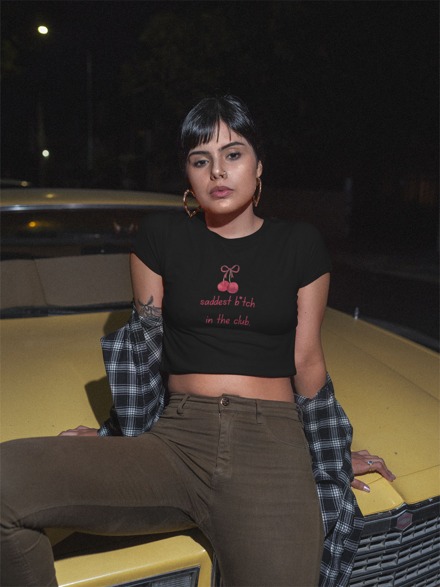 Saddest B*tch In The Club Crop Top product thumbnail image Saddest B*tch In The Club Crop Top product thumbnail image