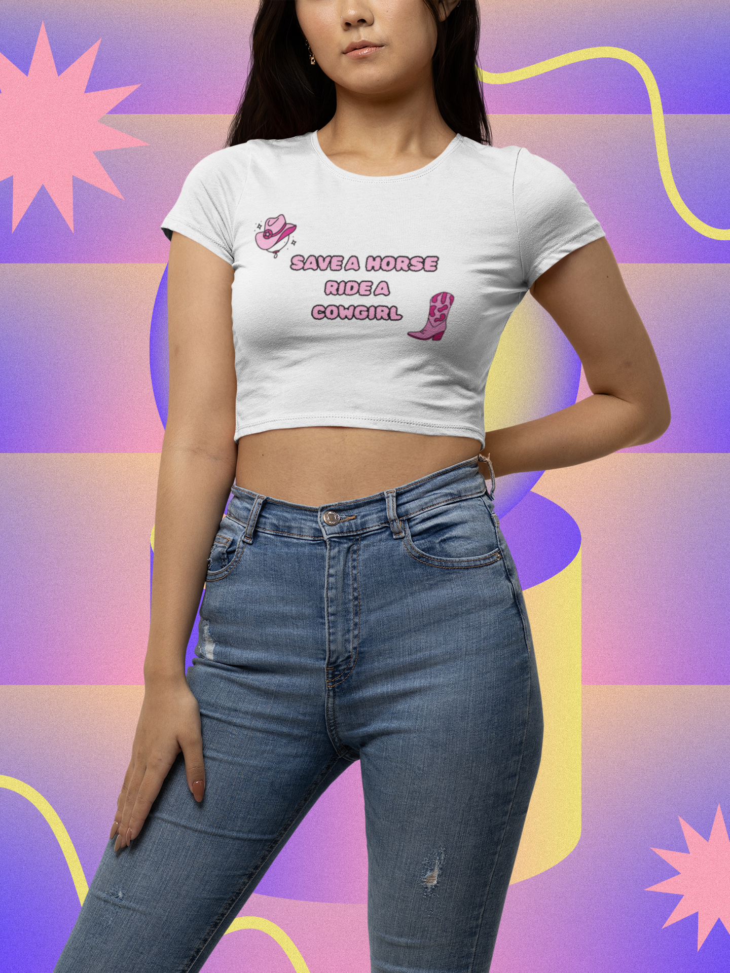 Ride A Cowgirl Crop Top product thumbnail image Ride A Cowgirl Crop Top product thumbnail image