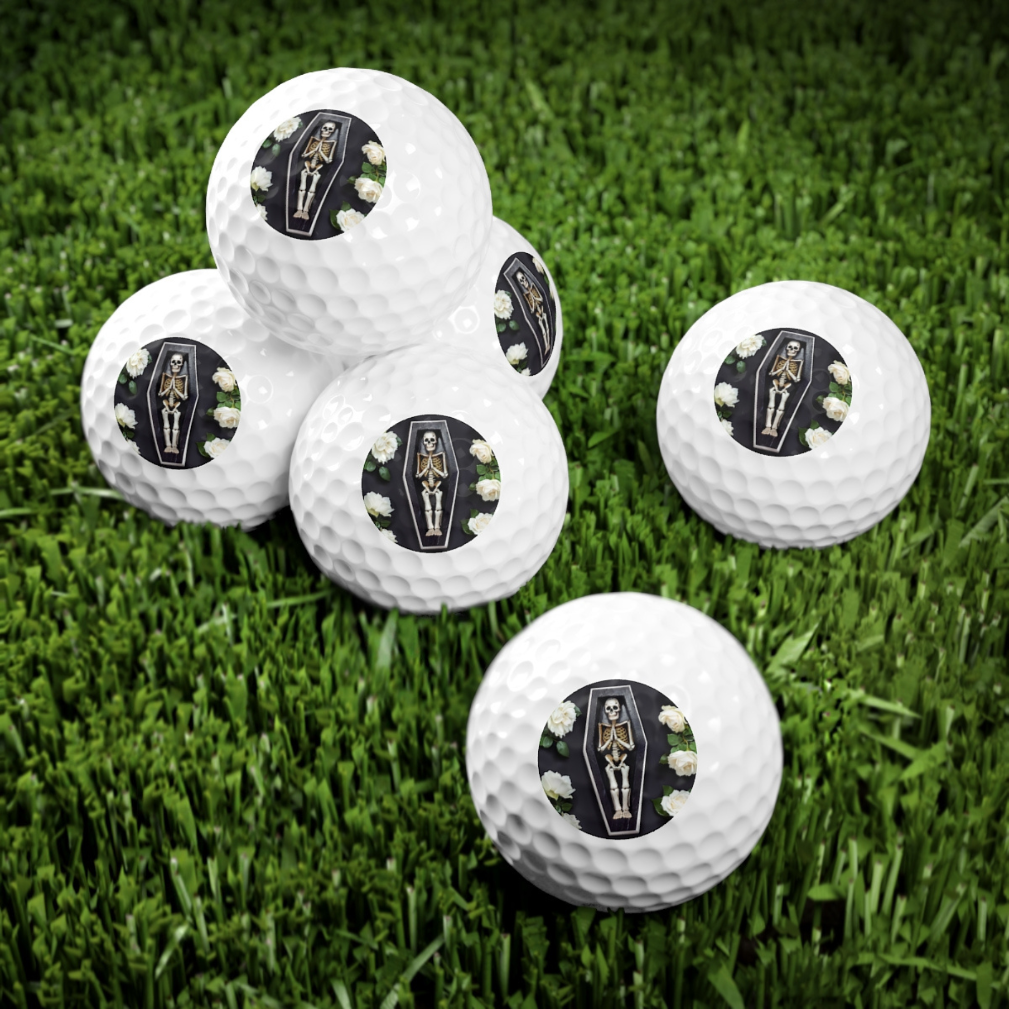 Skeleton Coffin Golf Ball Set 6pcs Funny Novelty Gift for Golfers Dark Humor Golf Balls Gag Gift for Dad Unique Golf Accessory product thumbnail image Skeleton Coffin Golf Ball Set 6pcs Funny Novelty Gift for Golfers Dark Humor Golf Balls Gag Gift for Dad Unique Golf Accessory product thumbnail image