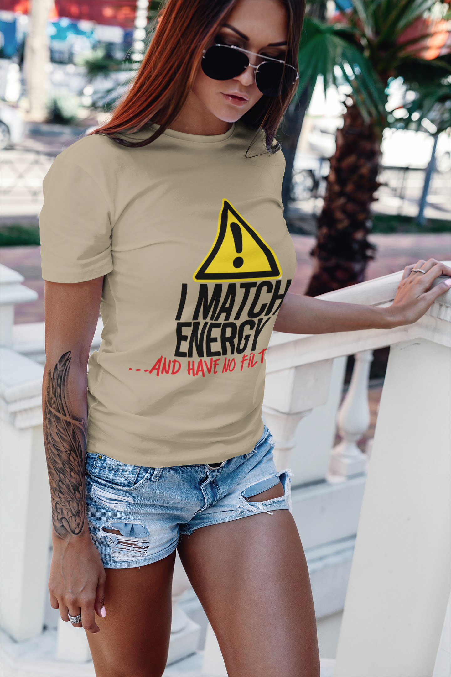 'I Match Energy... and Have No Filter' Unisex funny T-shirt 'I Match Energy... and Have No Filter' Unisex funny T-shirt