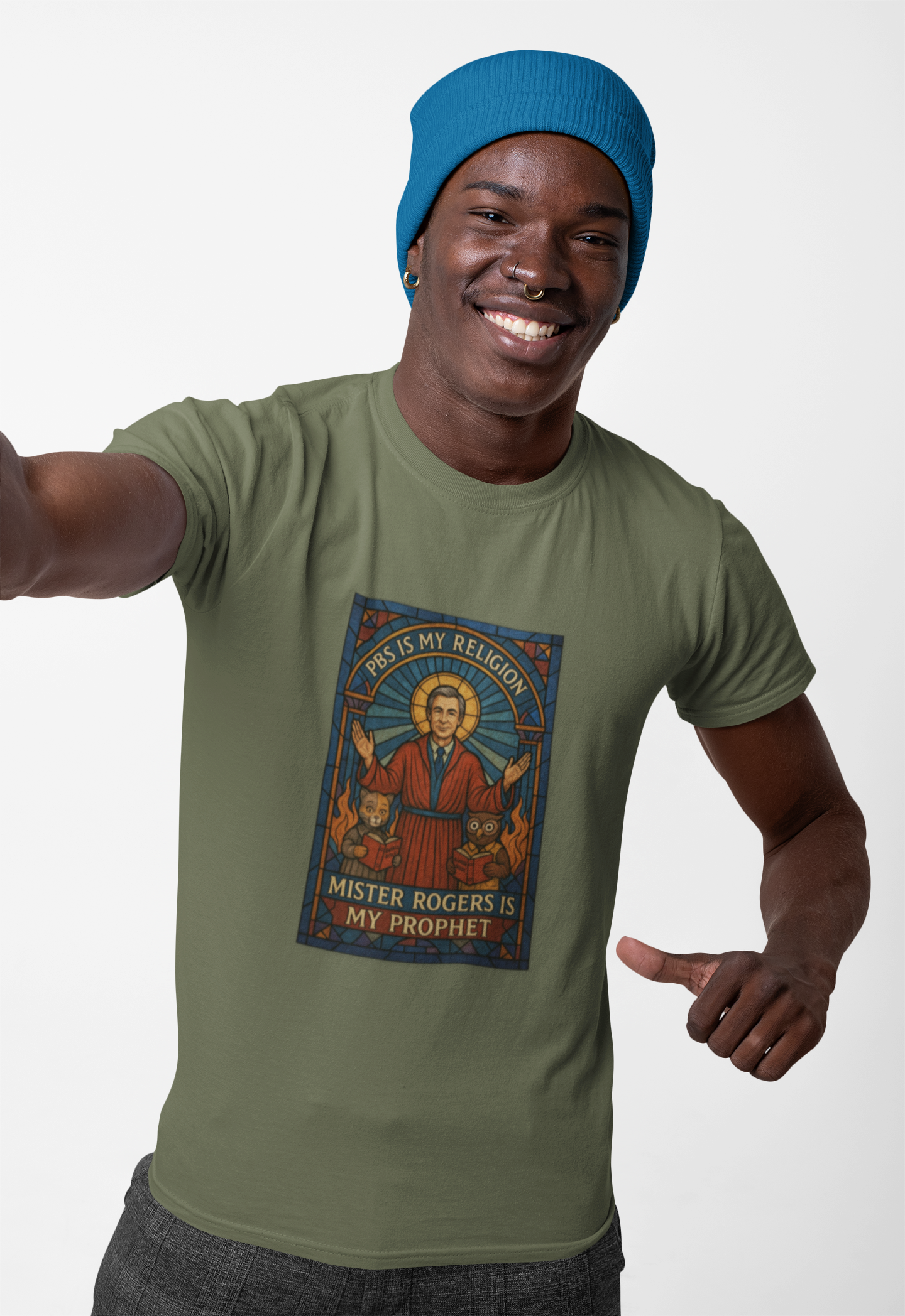 Mister Rogers Kindness Community Unisex T-Shirt product thumbnail image Mister Rogers Kindness Community Unisex T-Shirt product thumbnail image