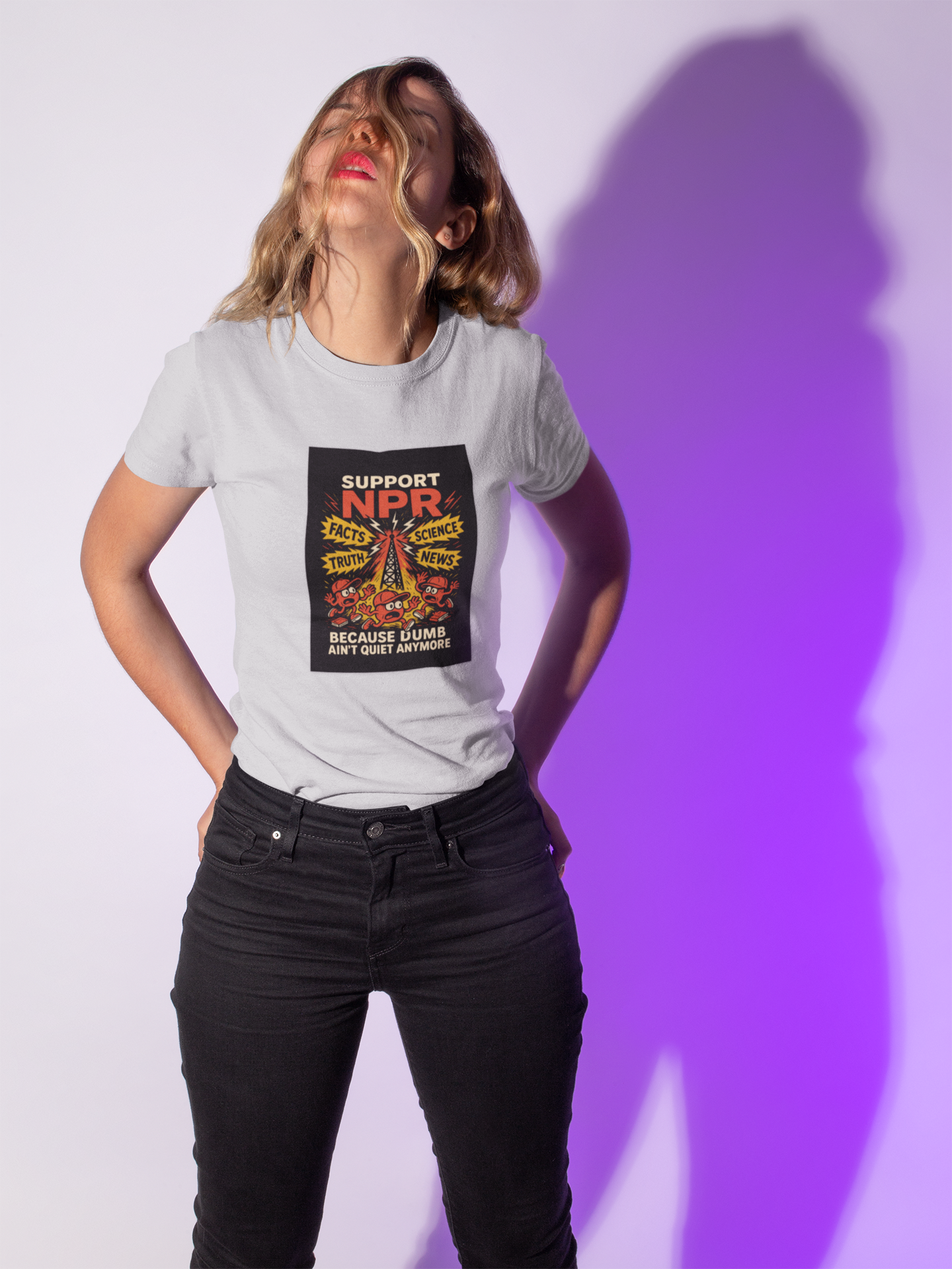 NPR Support Unisex T-Shirt - Facts Science Truth News product thumbnail image NPR Support Unisex T-Shirt - Facts Science Truth News product thumbnail image
