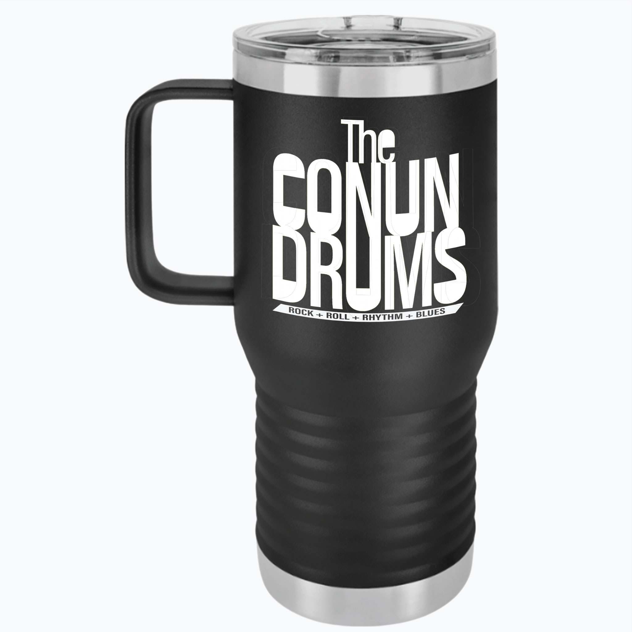 Rock & Roll Travel Mug - 20oz Conundrums Design product thumbnail image Rock & Roll Travel Mug - 20oz Conundrums Design product thumbnail image