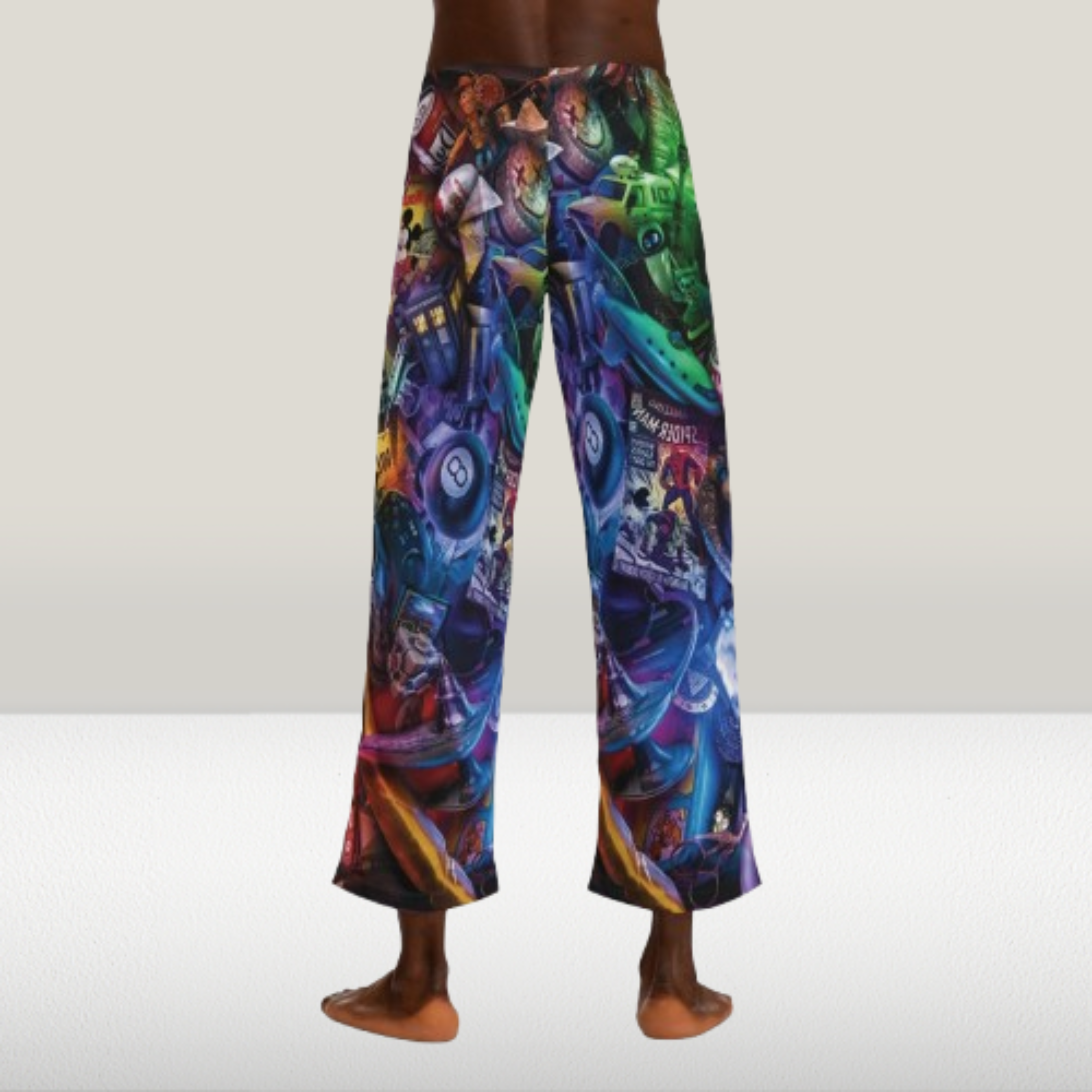 Men's Pajama Pants - Retro Gaming & Pop Culture Design product thumbnail image Men's Pajama Pants - Retro Gaming & Pop Culture Design product thumbnail image