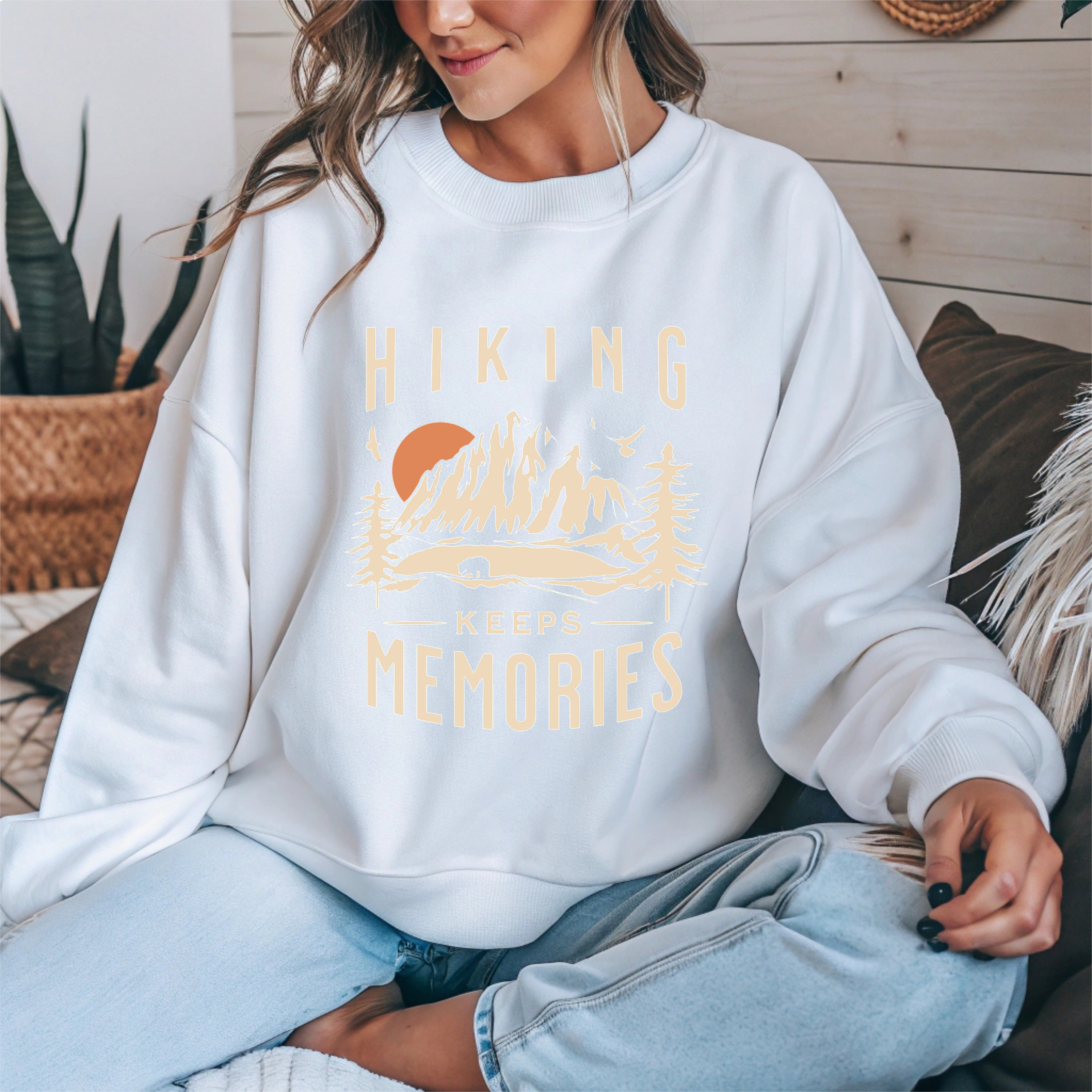 Hiking Keeps Memories Unisex Heavy Cotton Tee product thumbnail image Hiking Keeps Memories Unisex Heavy Cotton Tee product thumbnail image