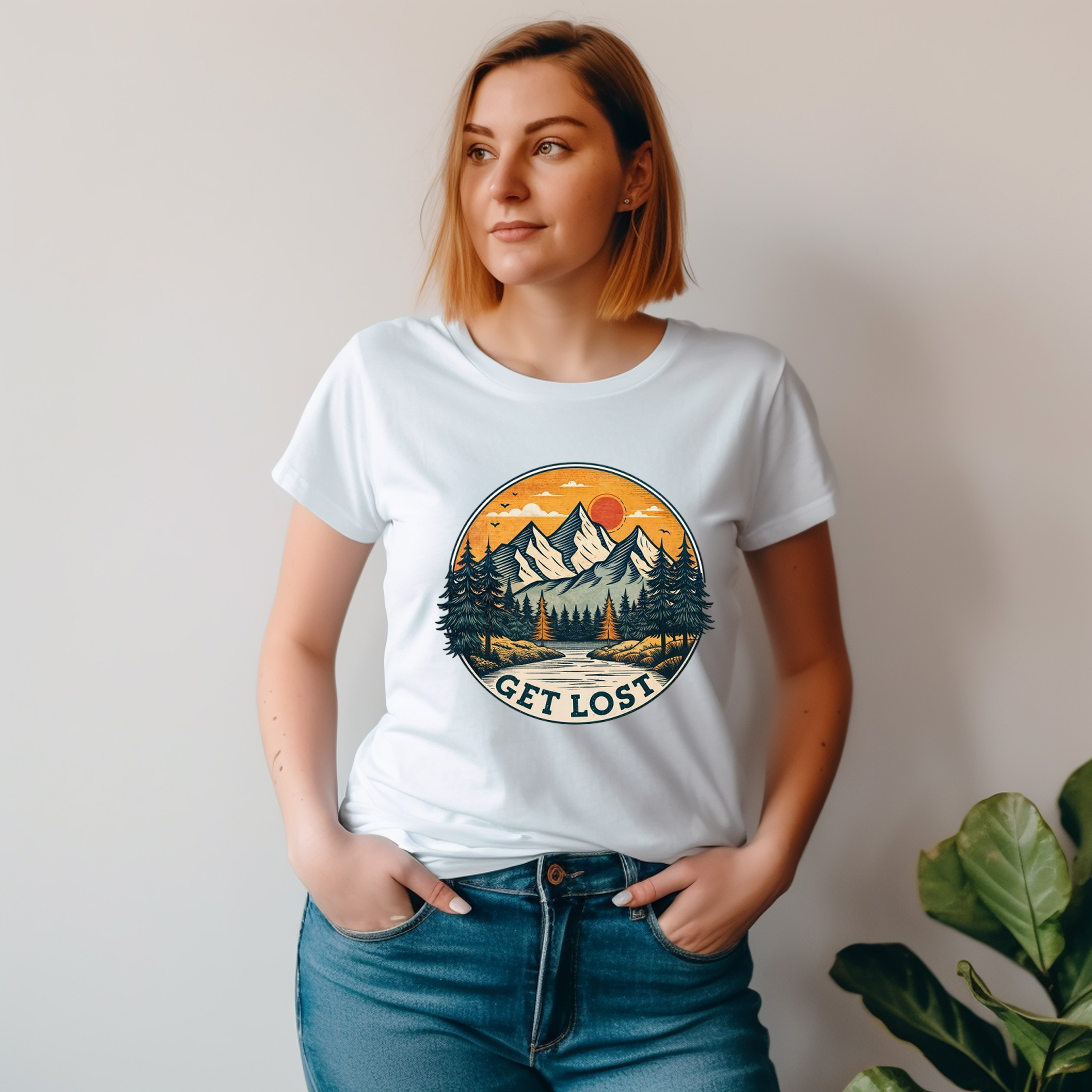 Get Lost Unisex Garment-Dyed T-Shirt | Adventure Vibes Outdoor Tee product thumbnail image Get Lost Unisex Garment-Dyed T-Shirt | Adventure Vibes Outdoor Tee product thumbnail image