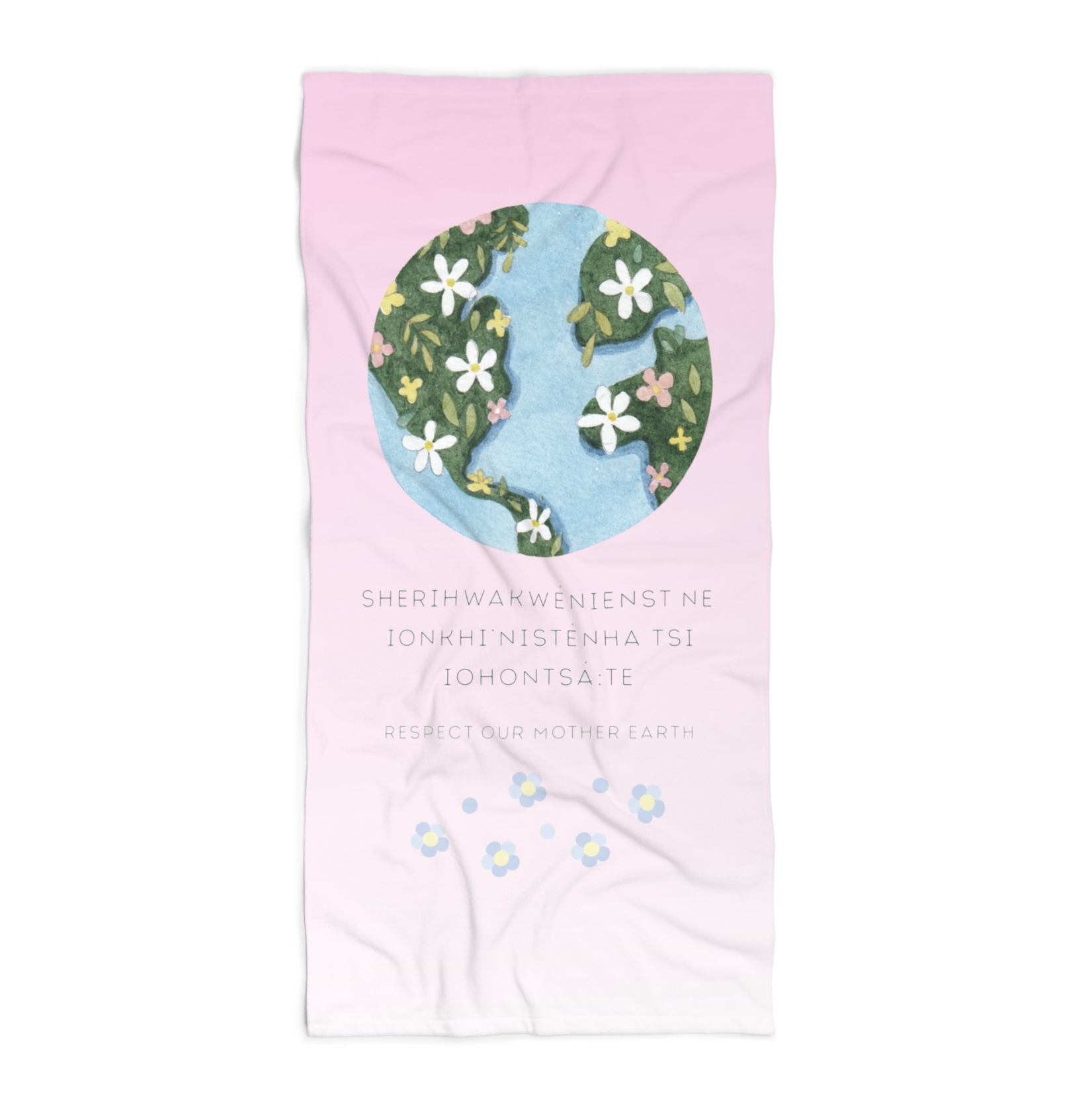 Mohawk Language Protect Mother Earth Beach Towel, Towel for Summer, Fun Beach Accessory, Great for Vacation, Pool Days, Indigenous Gifts Mohawk Language Protect Mother Earth Beach Towel, Towel for Summer, Fun Beach Accessory, Great for Vacation, Pool Days, Indigenous Gifts