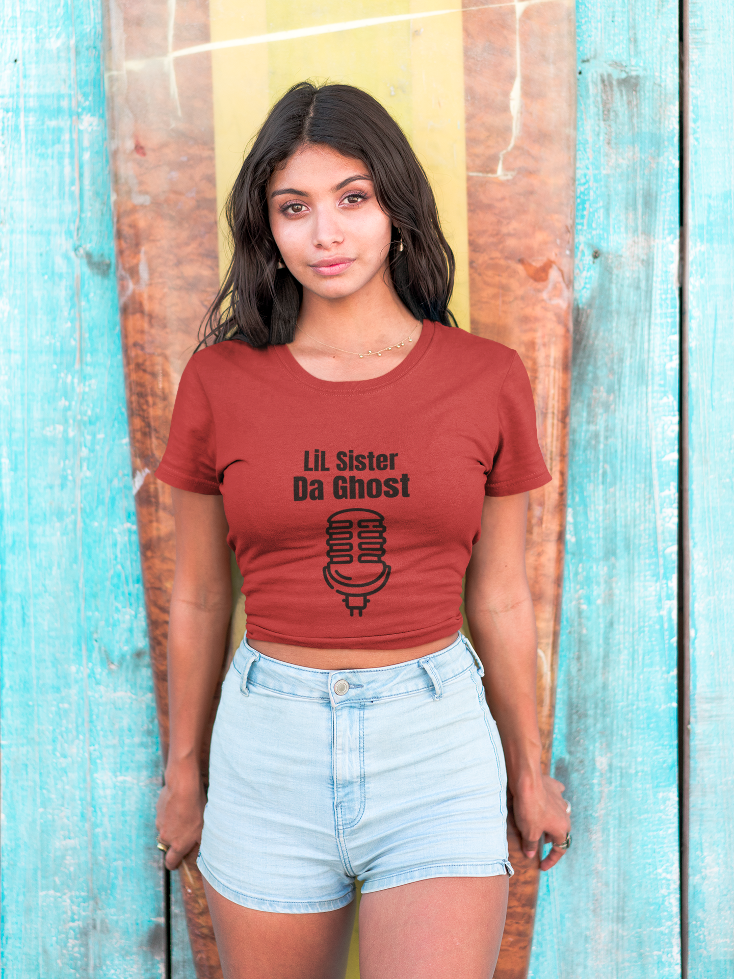 LiL Sister Da Ghost Graphic Unisex Tee, Ideal for Music Lovers, Gift for Friends, Trendy Street Style, Rock Band Tee product thumbnail image