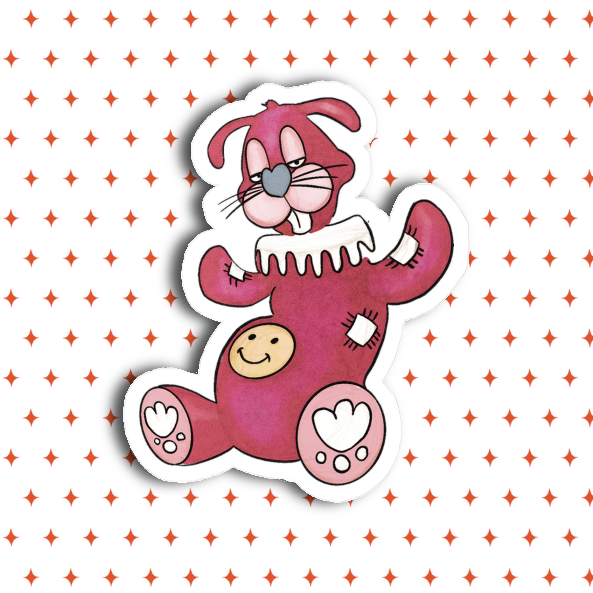 Tea-riffic "Grumpy" Rabbit Kiss-Cut Vinyl Decals product thumbnail image Tea-riffic "Grumpy" Rabbit Kiss-Cut Vinyl Decals product thumbnail image