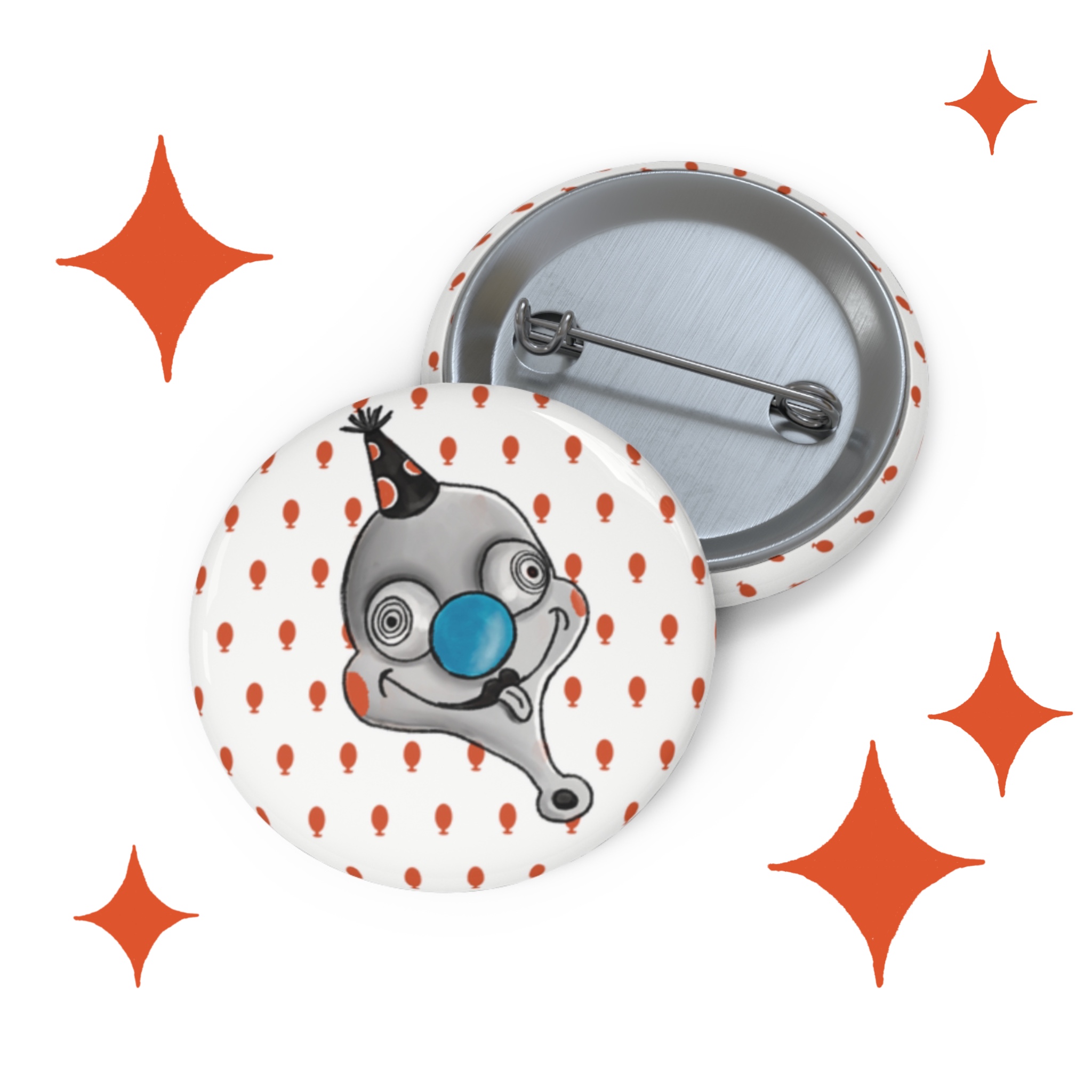 "Looney Ballooney" Pin Button product thumbnail image "Looney Ballooney" Pin Button product thumbnail image