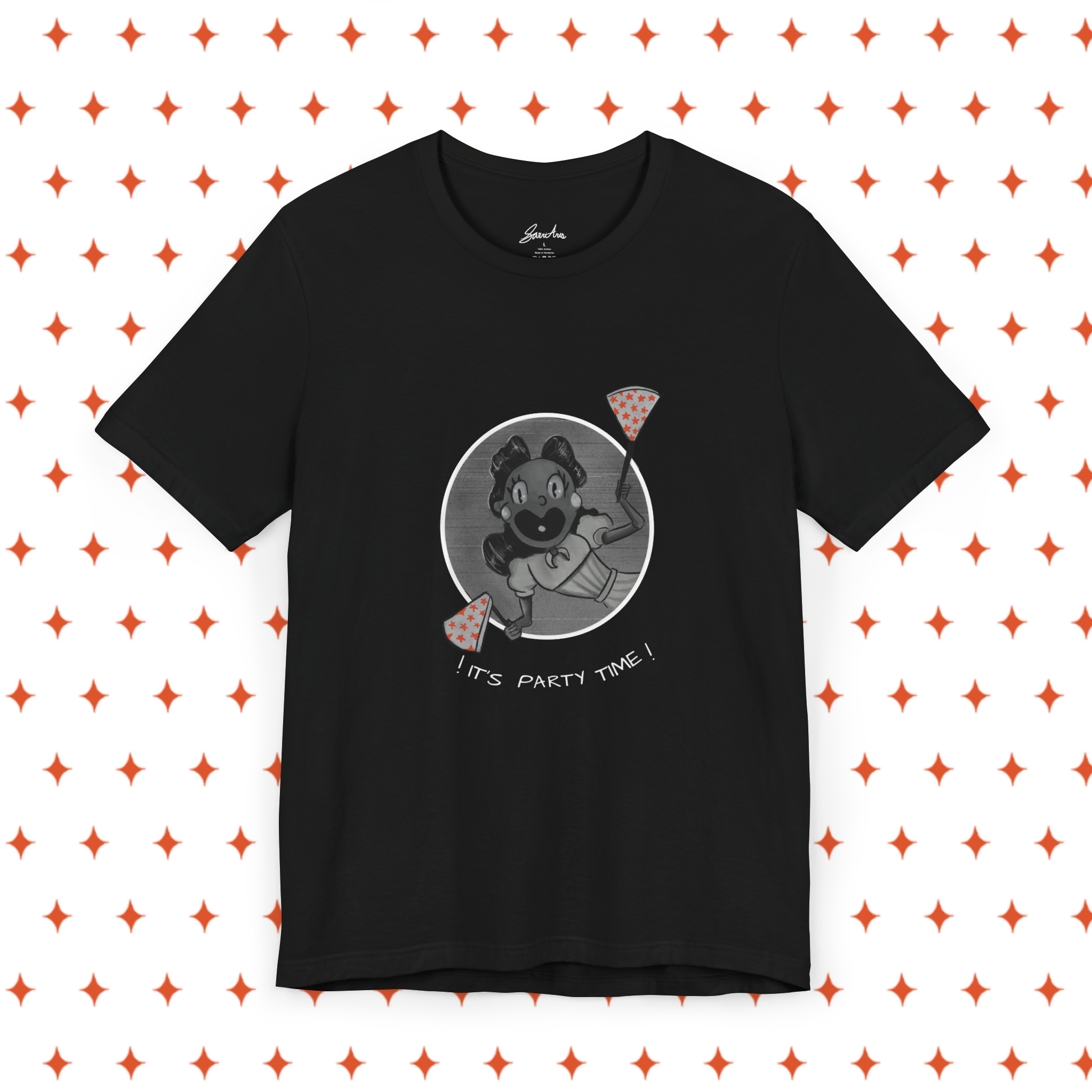 "It's Party Time Lonica" Unisex Jersey Short Sleeve Tee product thumbnail image "It's Party Time Lonica" Unisex Jersey Short Sleeve Tee product thumbnail image