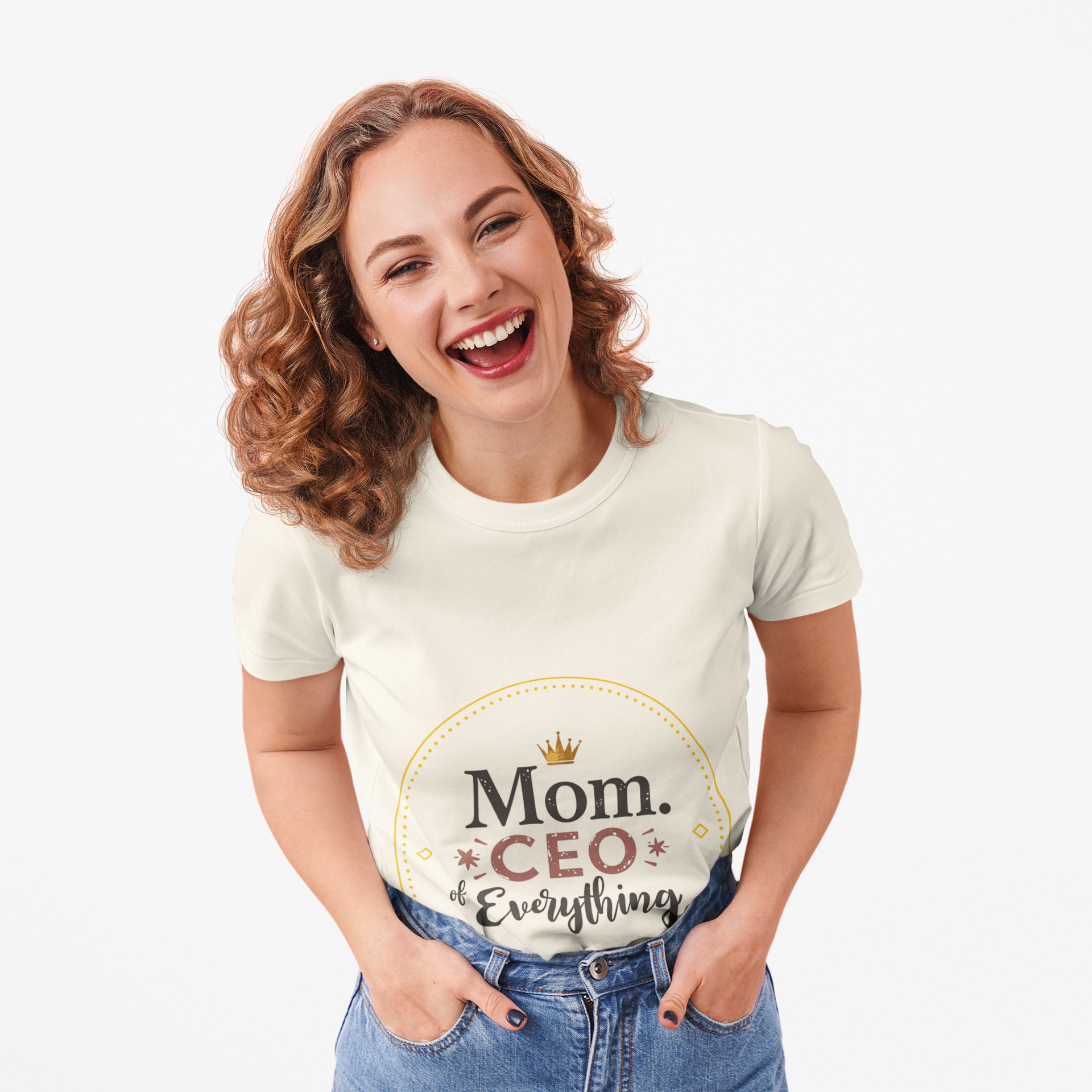 Mom CEO of Everything - Softstyle Unisex T-Shirt - Perfect Gift for Mother's Day product thumbnail image