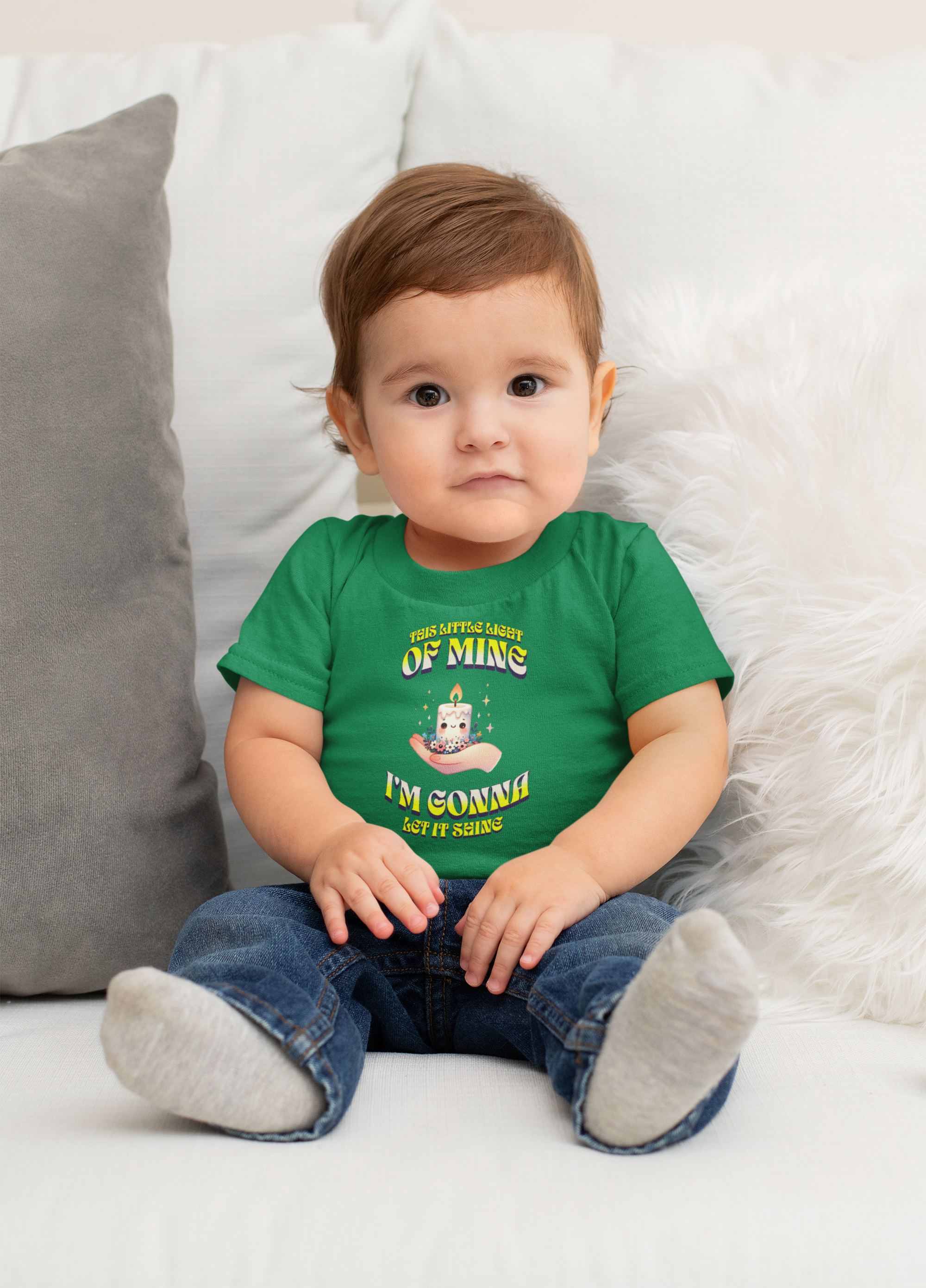 Cute Infant Tee for Little Ones "This Little Light of Mine, I'm Gonna Let It Shine!" product thumbnail image Cute Infant Tee for Little Ones "This Little Light of Mine, I'm Gonna Let It Shine!" product thumbnail image