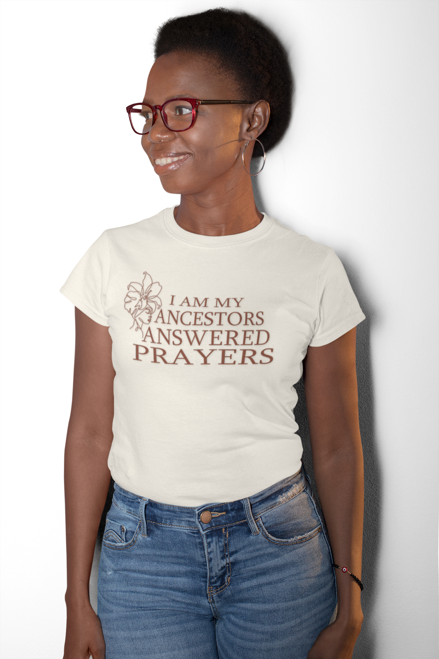 I Am My Ancestors’ Answered Prayers – Unisex Tee product thumbnail image I Am My Ancestors’ Answered Prayers – Unisex Tee product thumbnail image