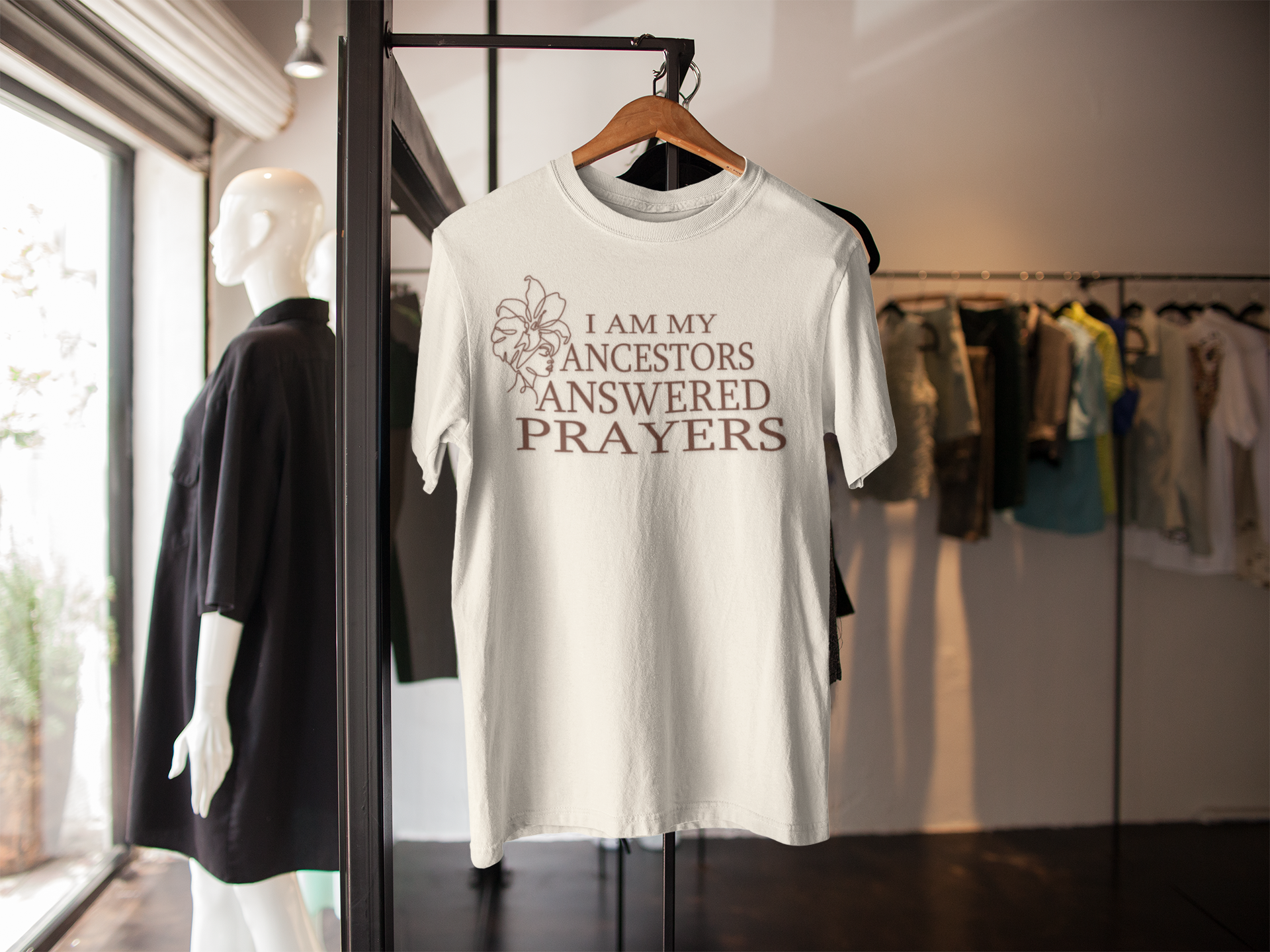 I Am My Ancestors’ Answered Prayers – Unisex Tee product thumbnail image I Am My Ancestors’ Answered Prayers – Unisex Tee product thumbnail image